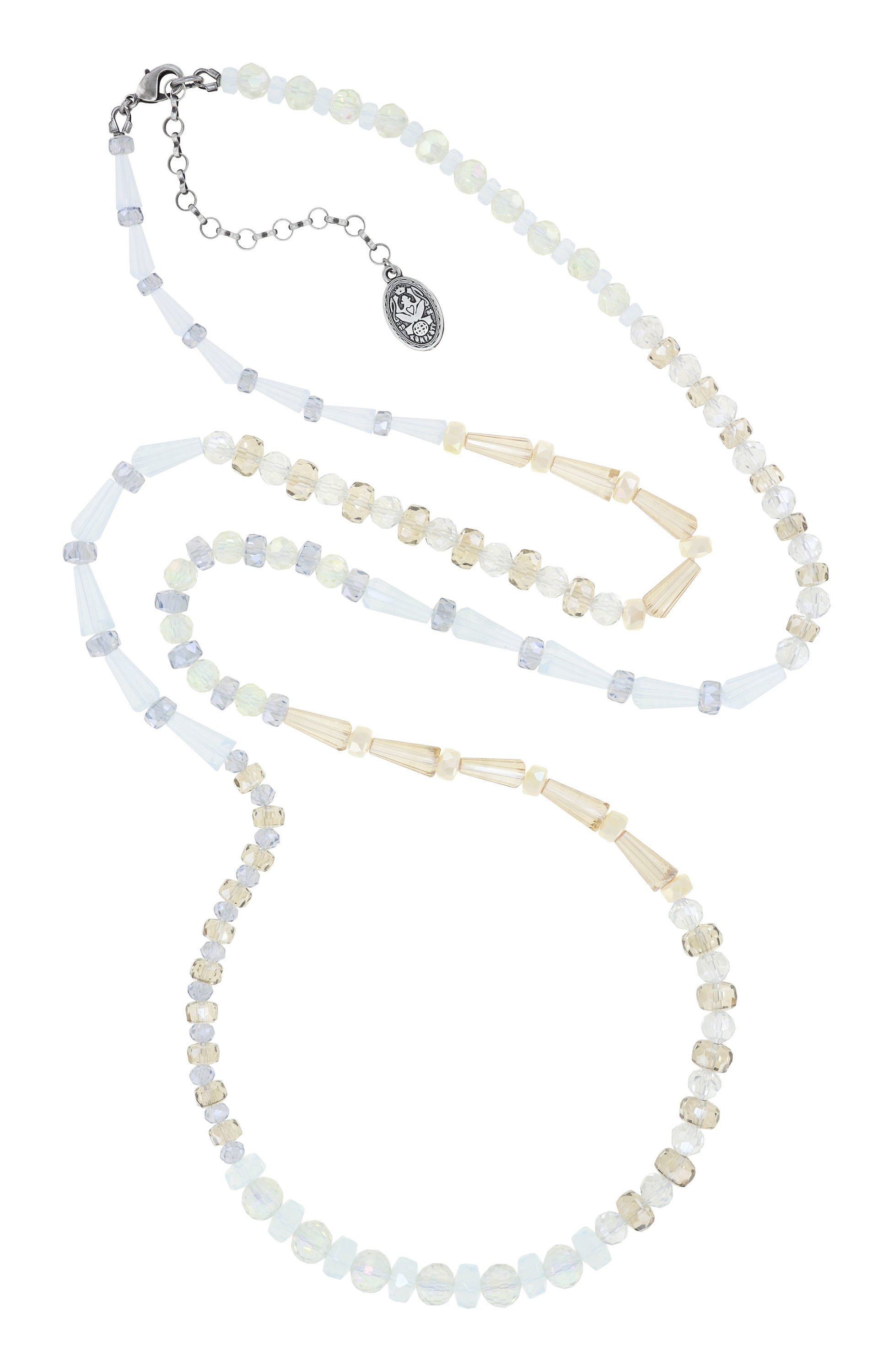 Bild für Halskette (lang) Bead Snake Jelly Weiß  