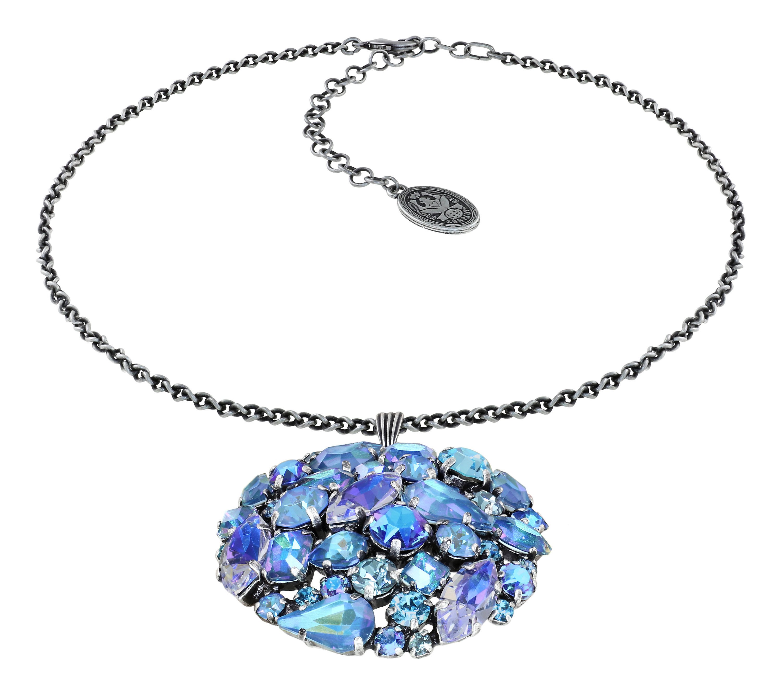 image for Necklace Pendant Ballroom Blue  size L