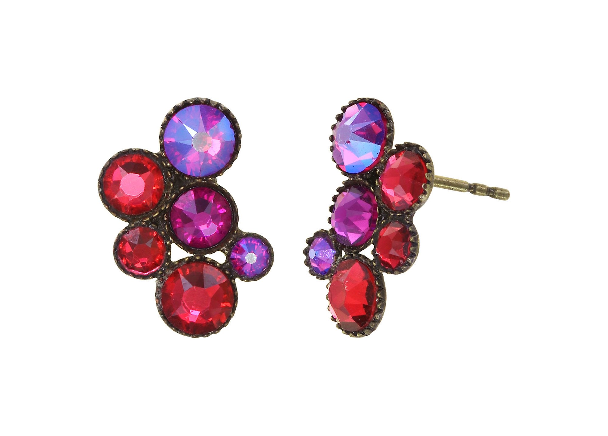 image for Earring Stud Inside Out Red scarlet 