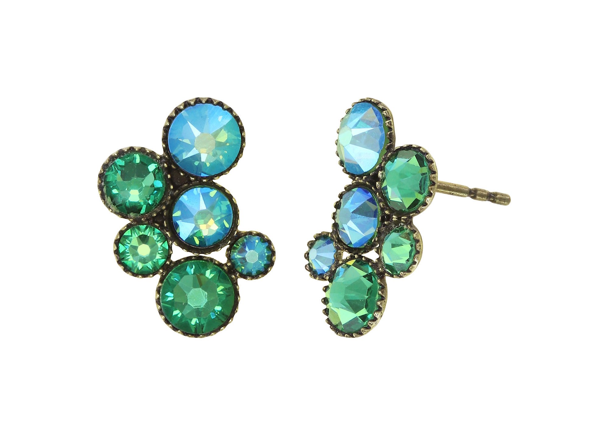 image for Earring stud Inside Out Green  