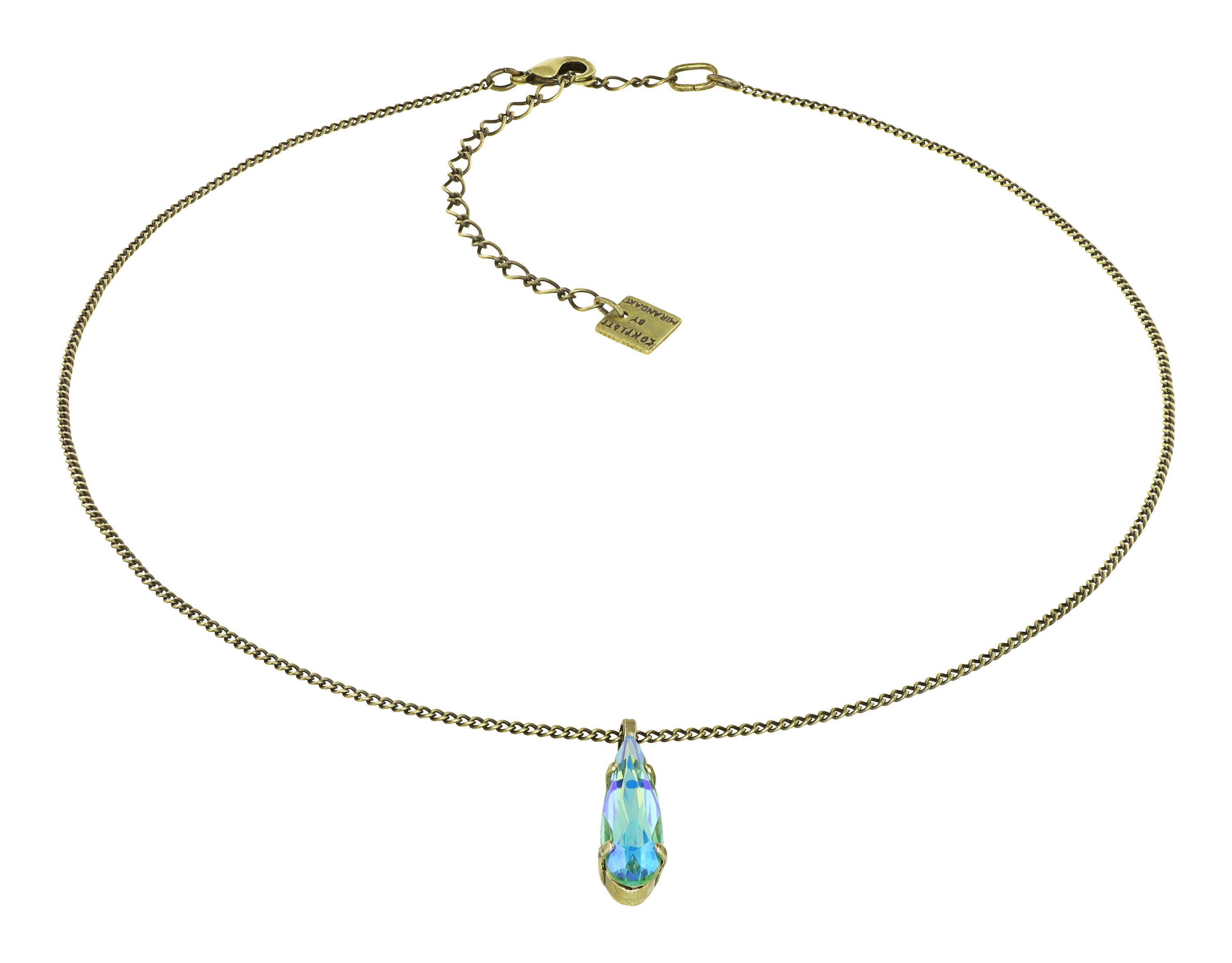 image for Necklace Pendant Jumping Drops Green  