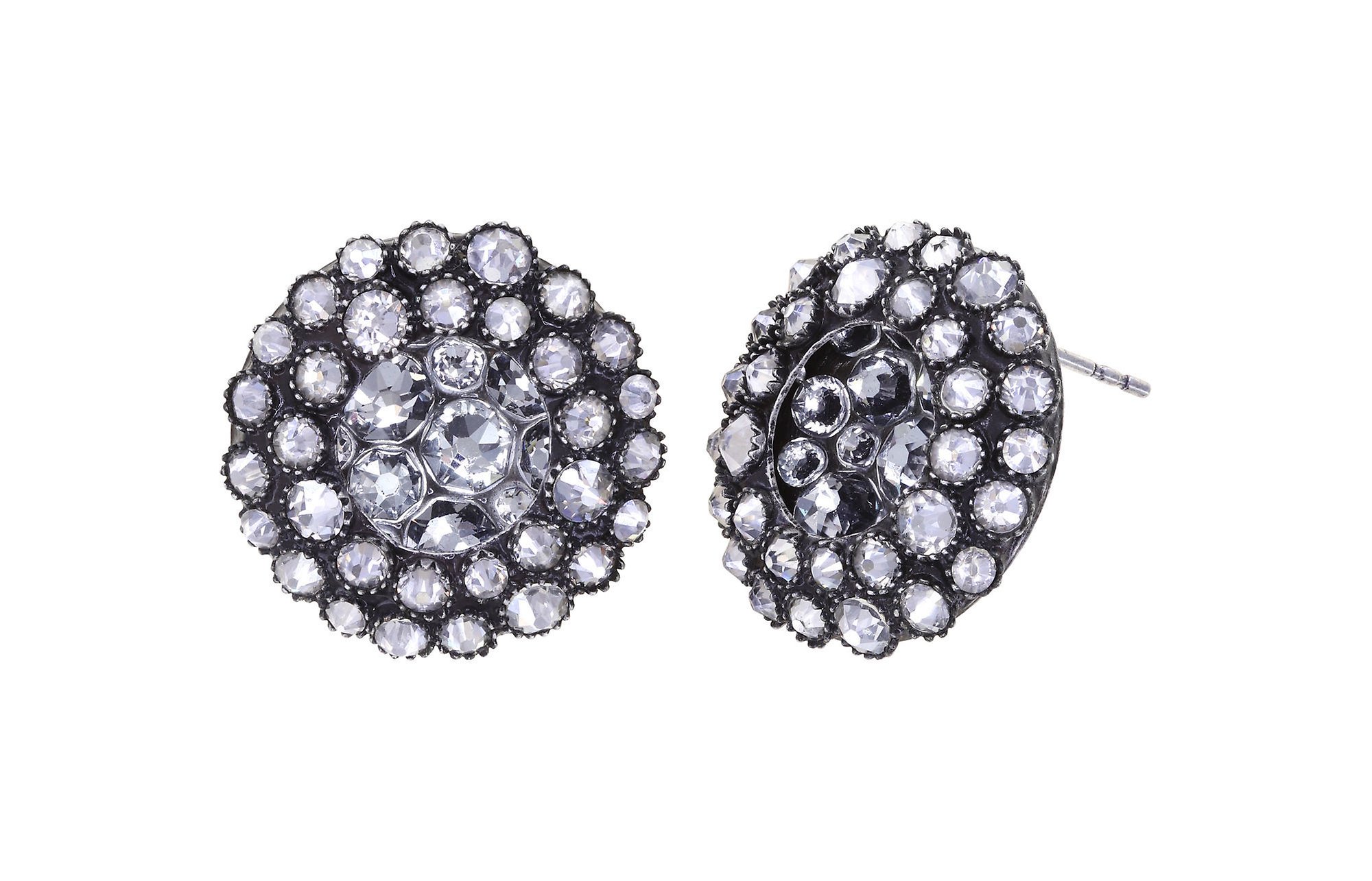 image for Earring Stud Inside Out White  size S
