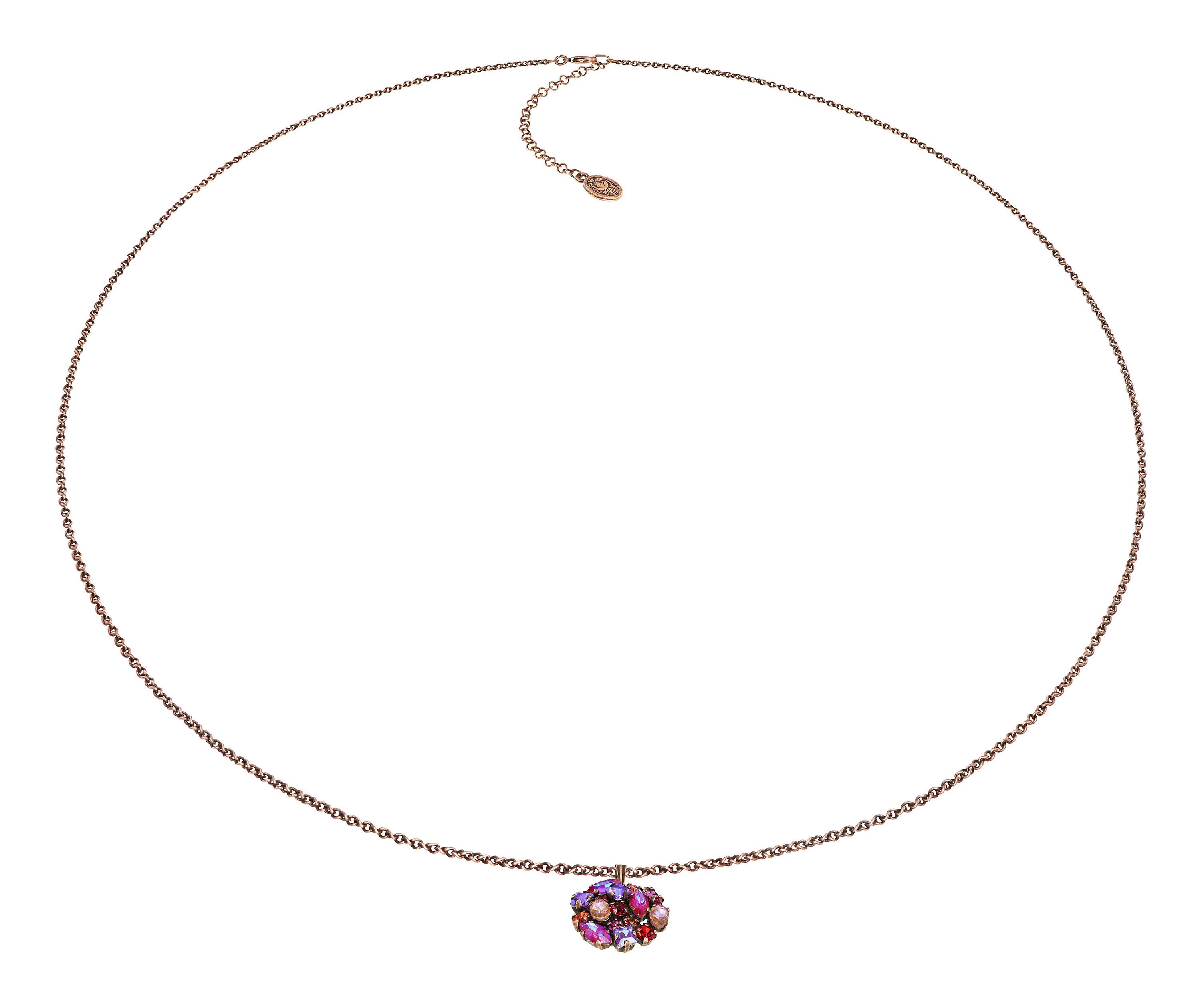 image pour Collier pendant (long) Ballroom Rouge / Rose  size S