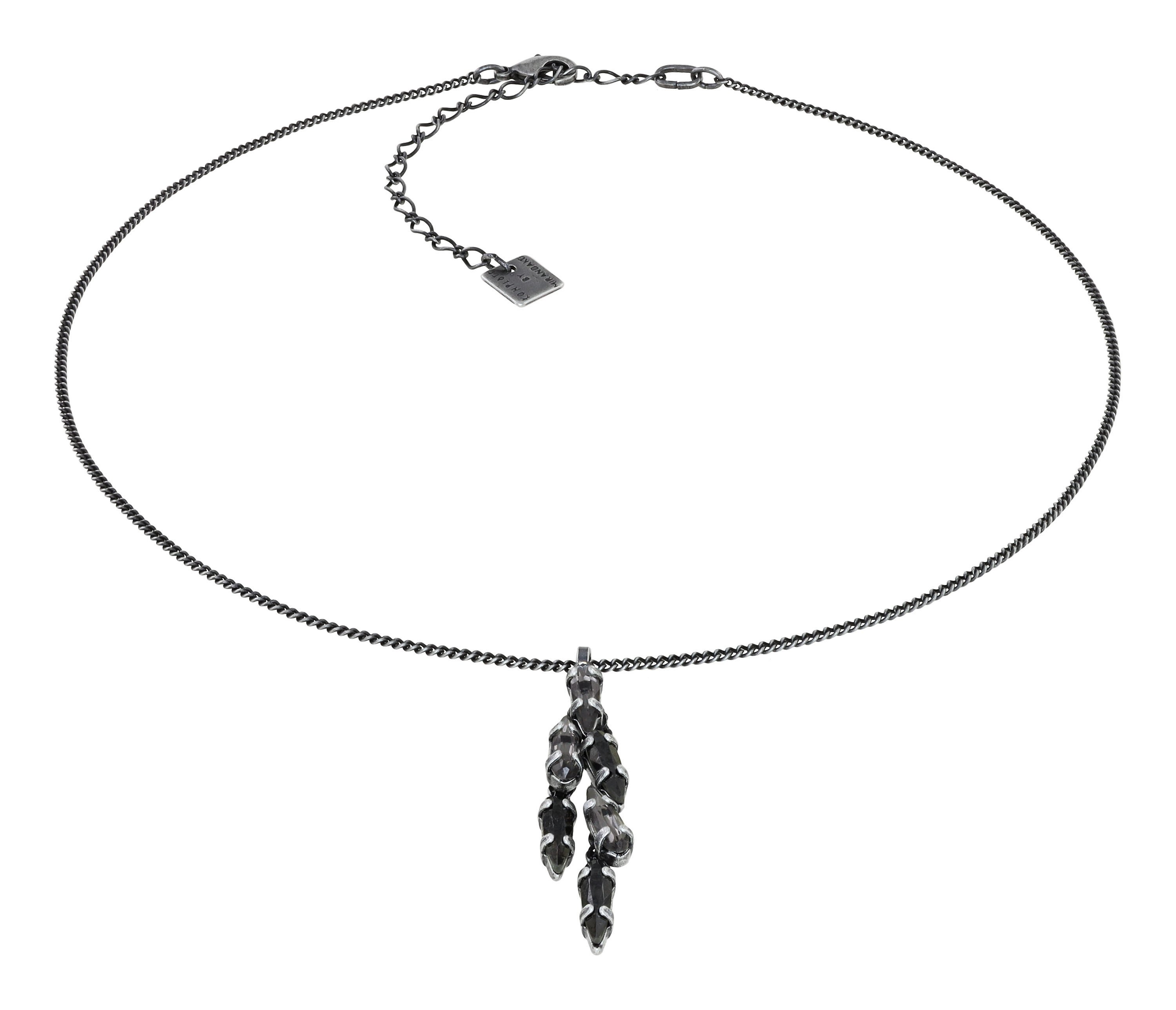 image for Necklace Pendant Jumping Drops Black  