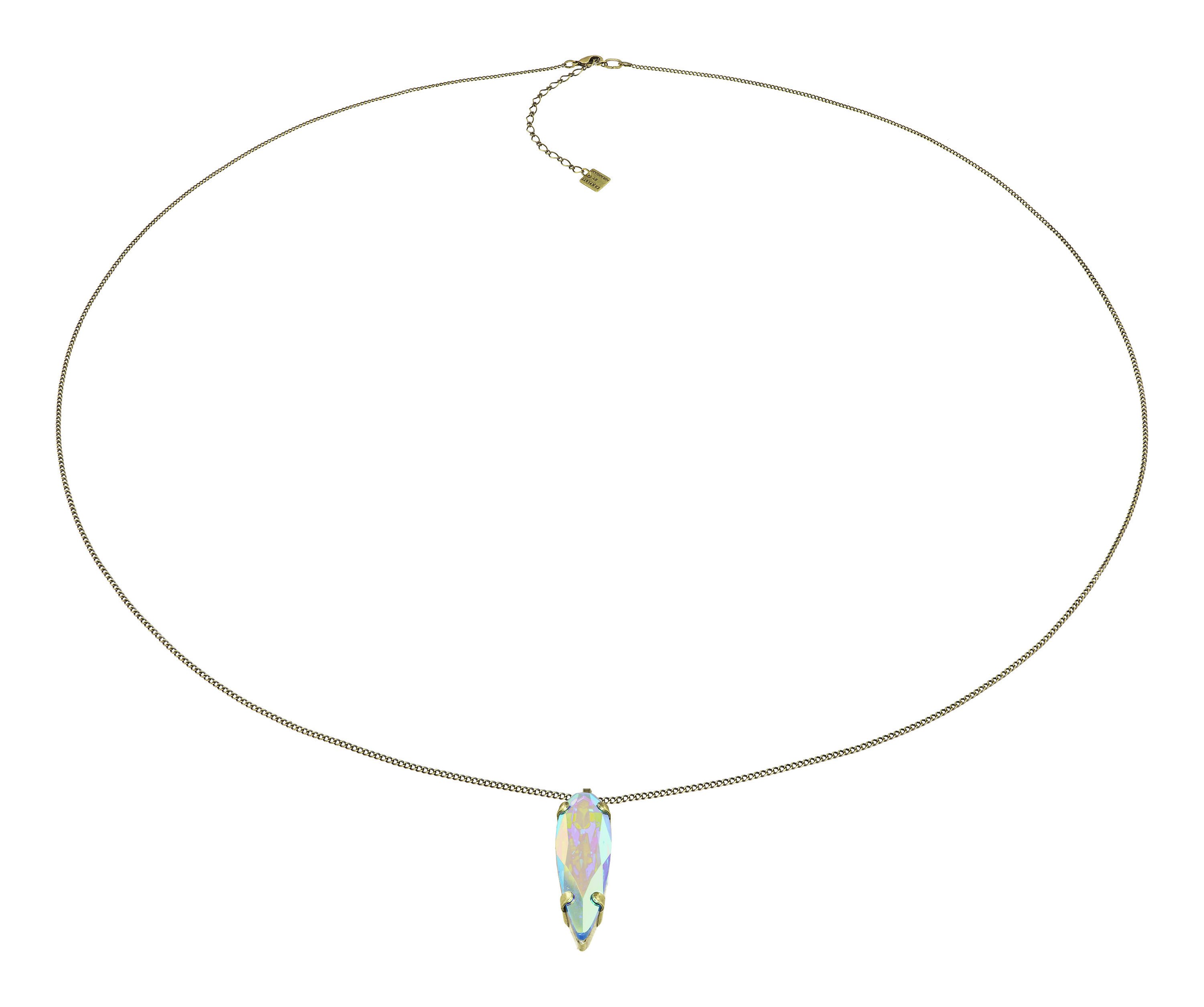 image for Necklace Pendant (Long) Jumping Drops Green  