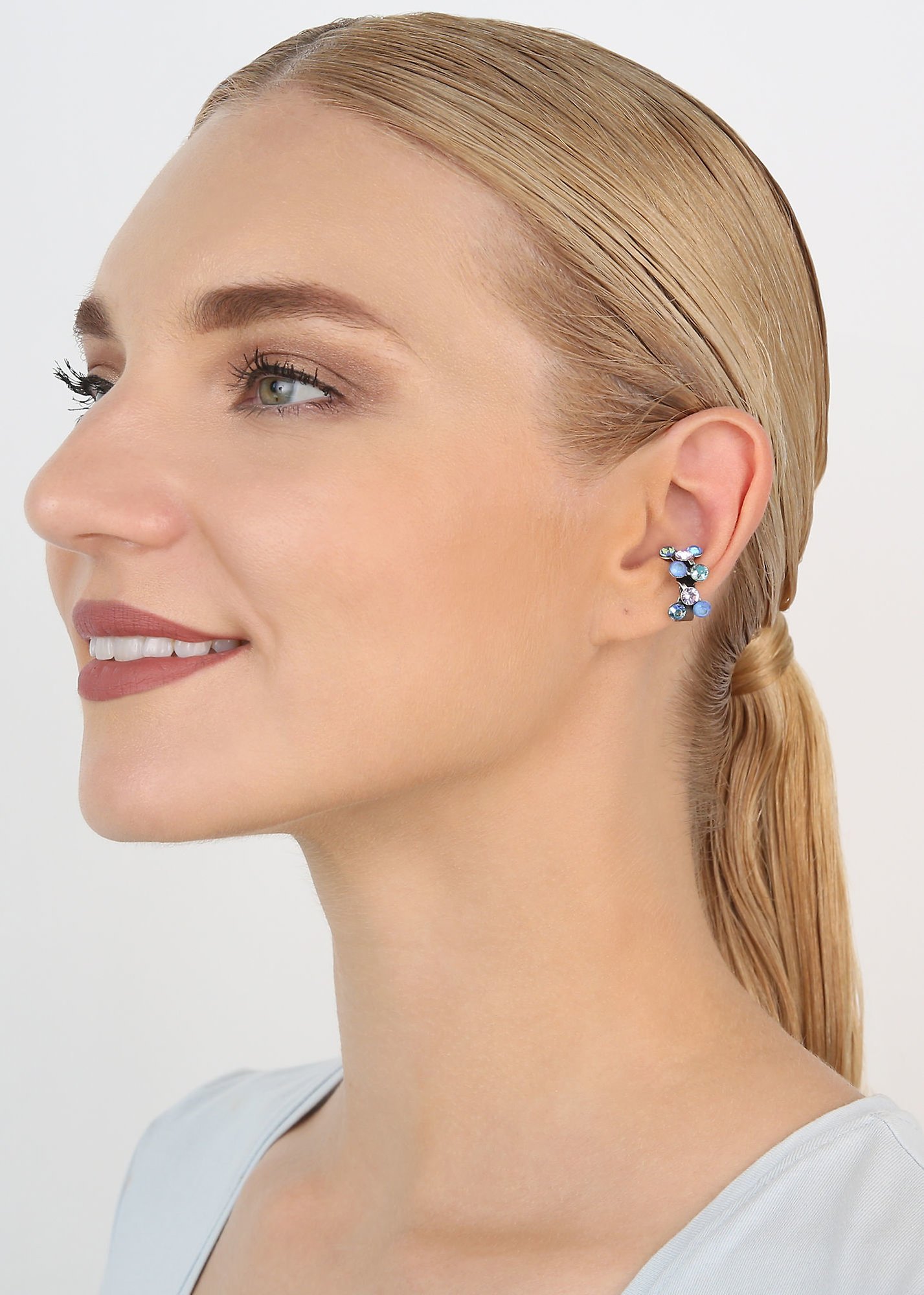 Bild für Ohrklemme Magic Fireball Blau / Lila  Classic Size (21mm Ø)