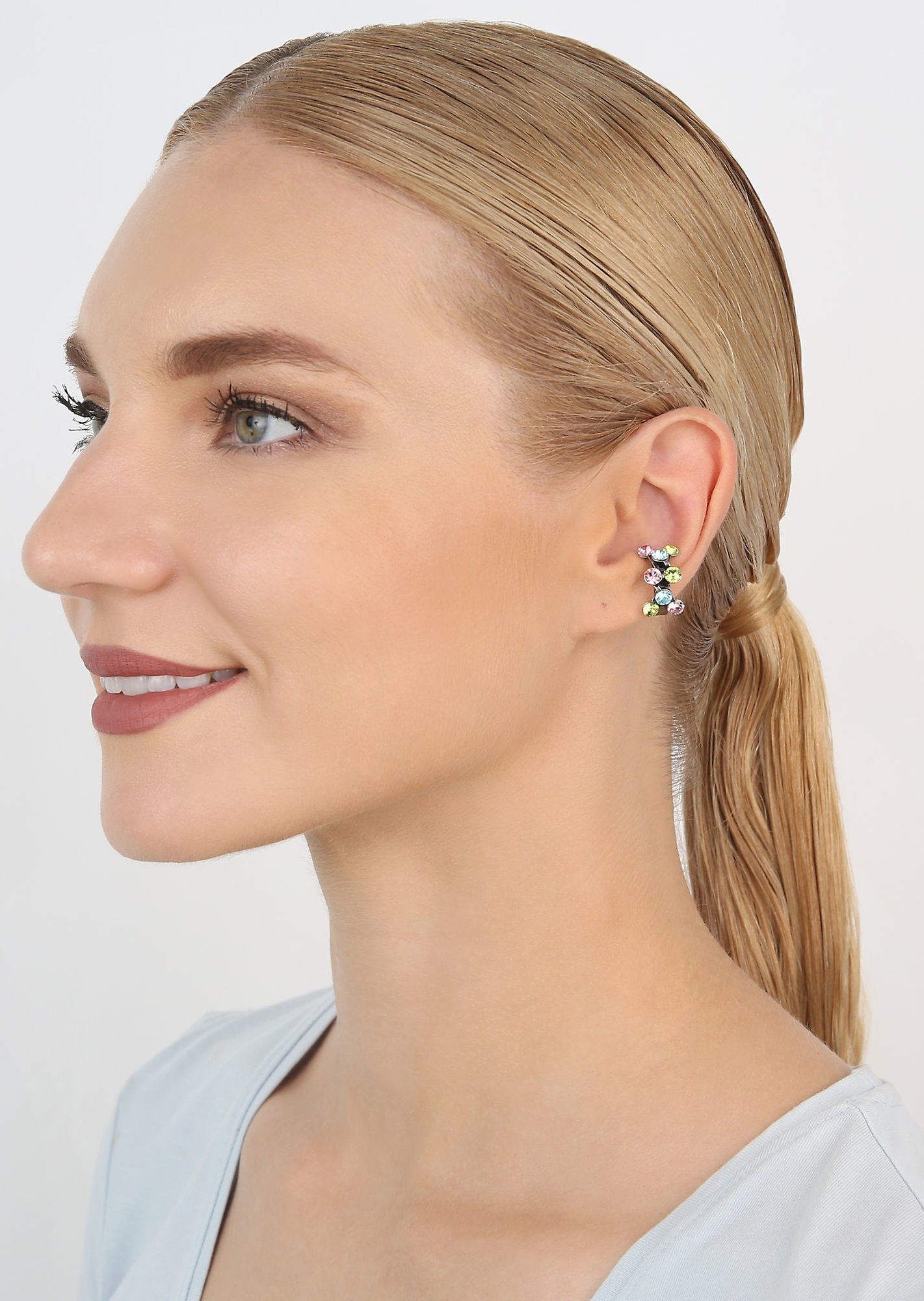 image for Ear Cuff Magic Fireball Pastel Multi  Classic Size (21mm Ø)