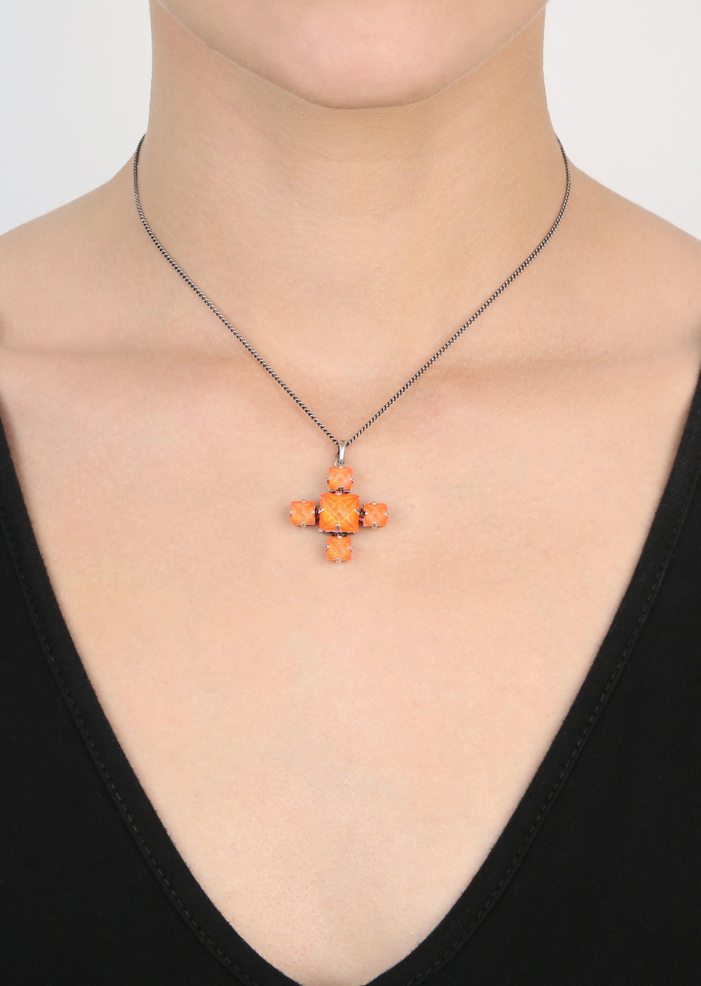image pour Collier pendant Punk Classics Rouge / Orange  size L,S