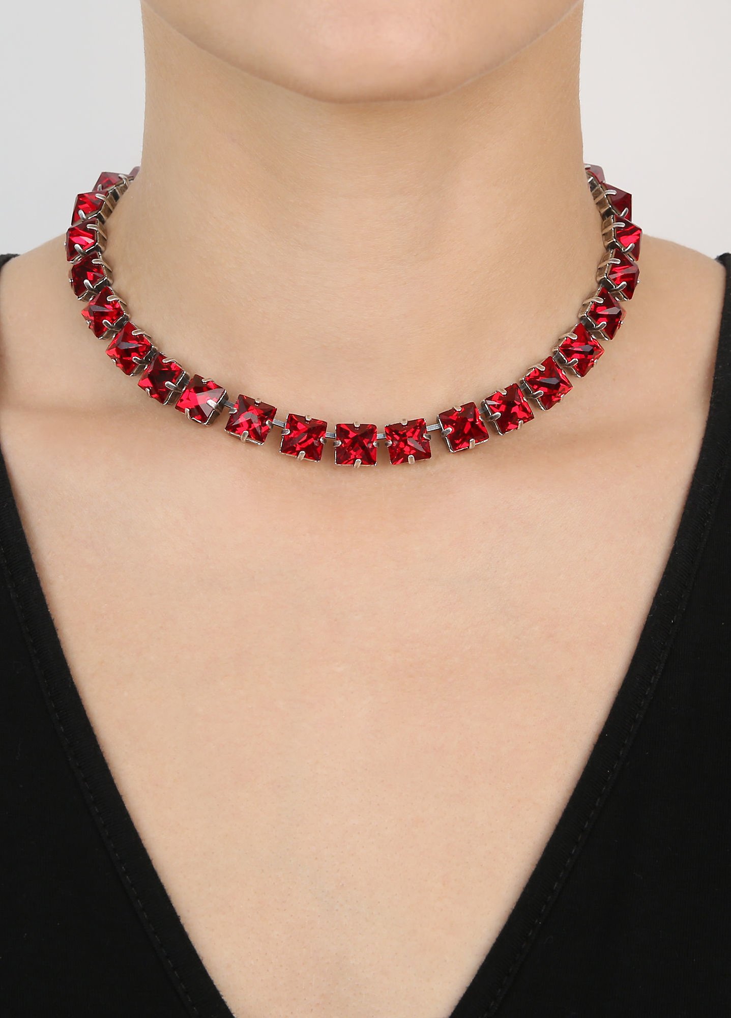 image pour Collier Punk Classics Rouge Foncé  size L