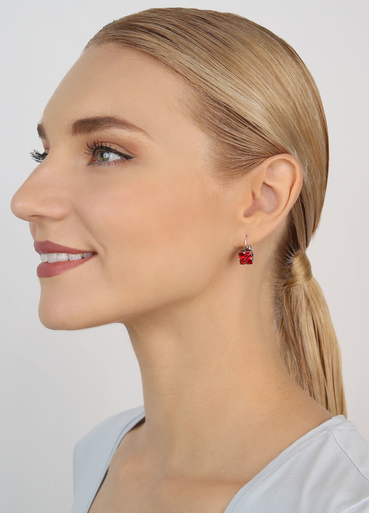 image for Earring Eurowire Punk Classics Dark Red  size M