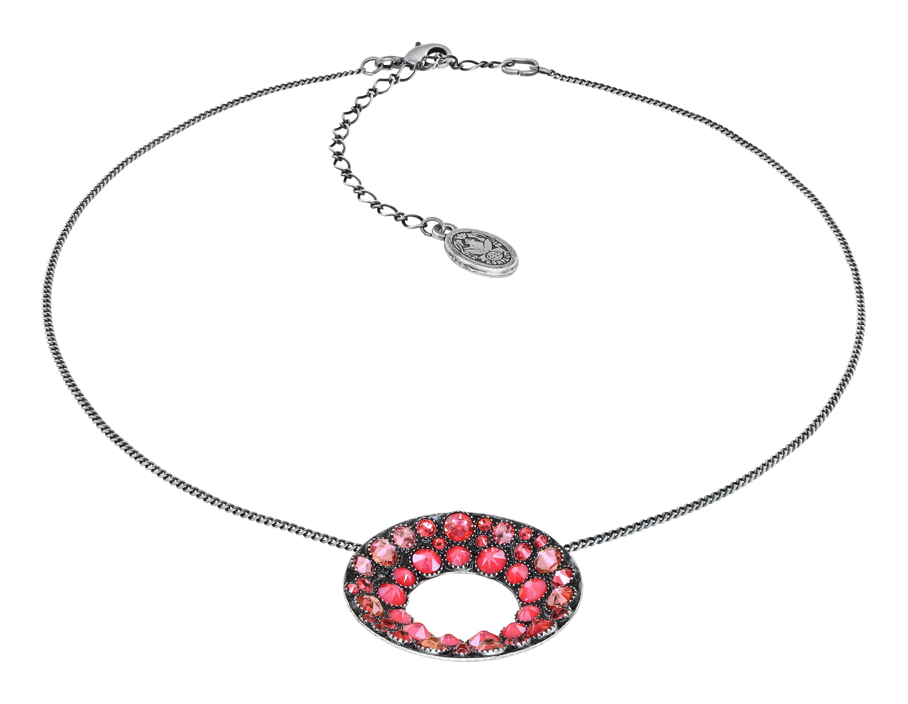 image for Necklace Pendant Inside Out Red / Orange  size M