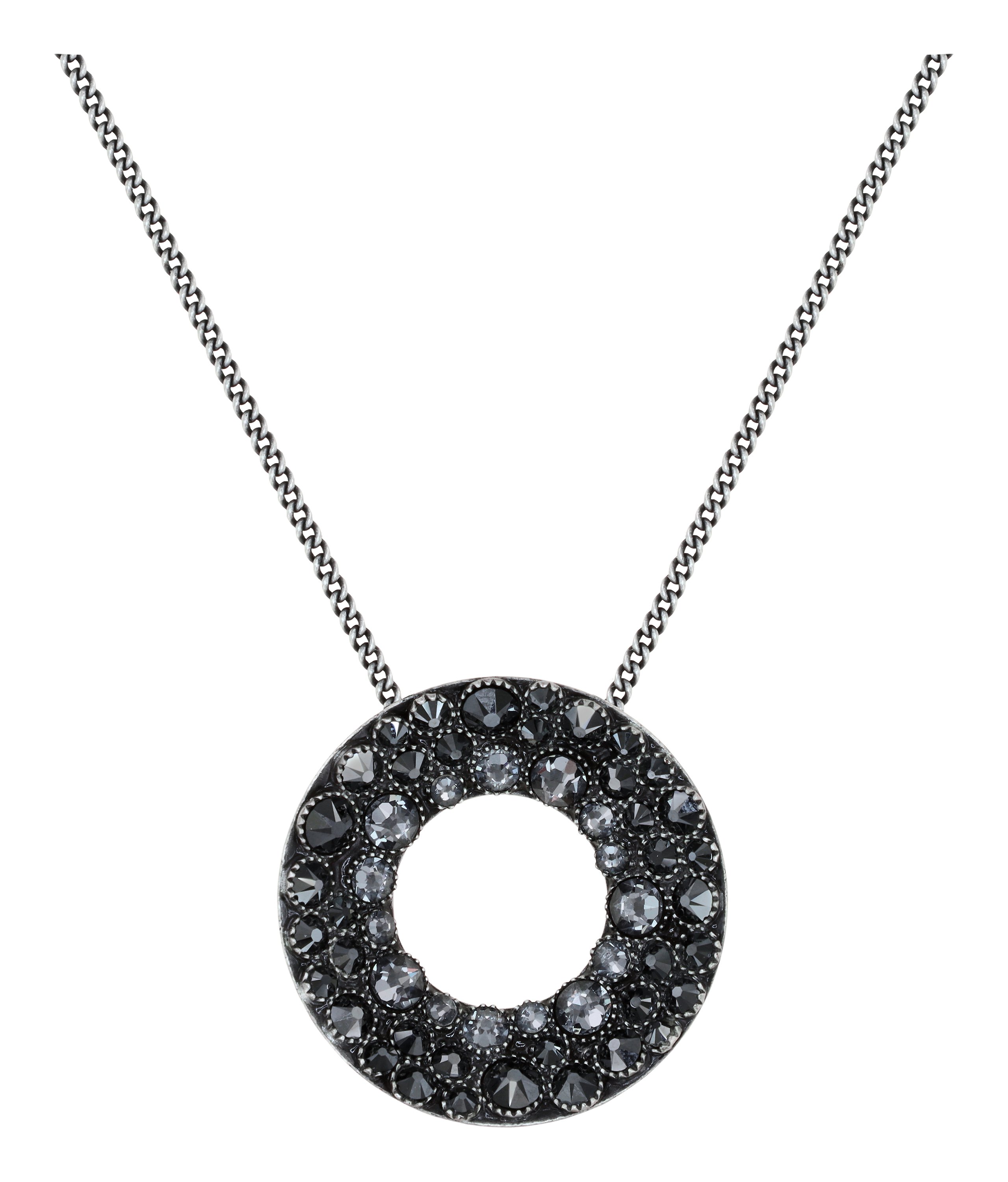 image for Necklace Pendant Inside Out Black  size M