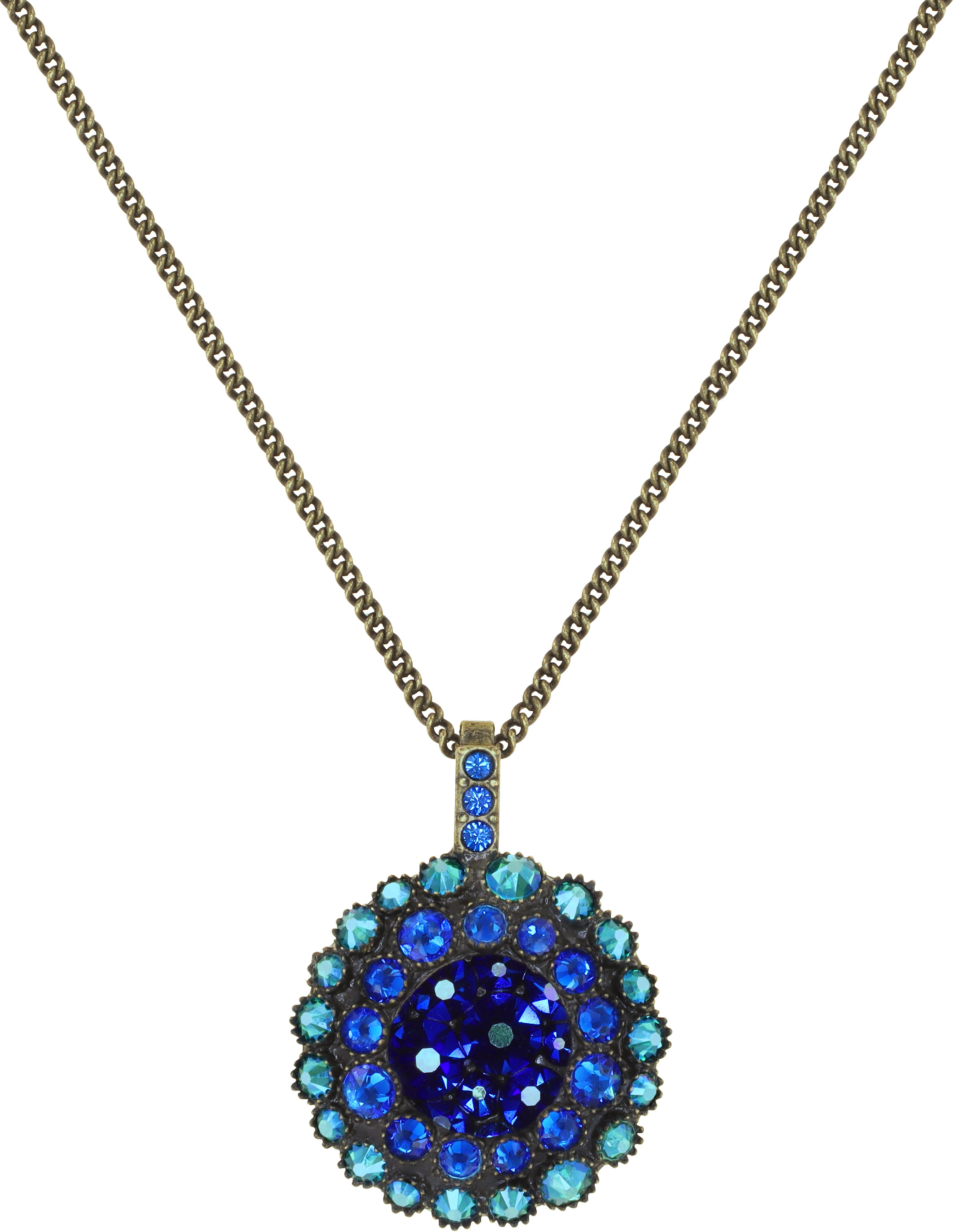 image for Necklace Pendant Inside Out Blue / Green  size S