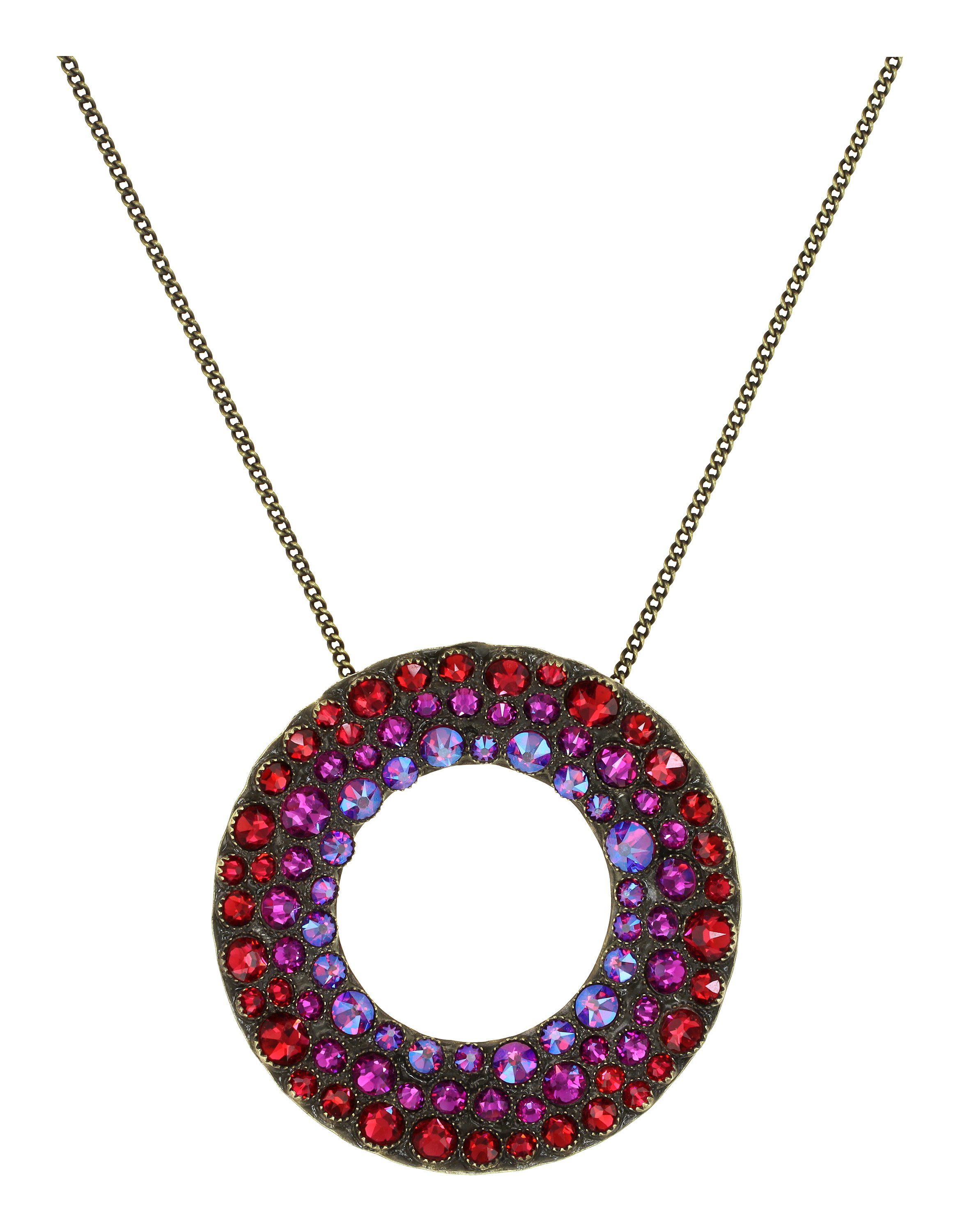 image for Necklace Pendant Inside Out Red scarlet size XL