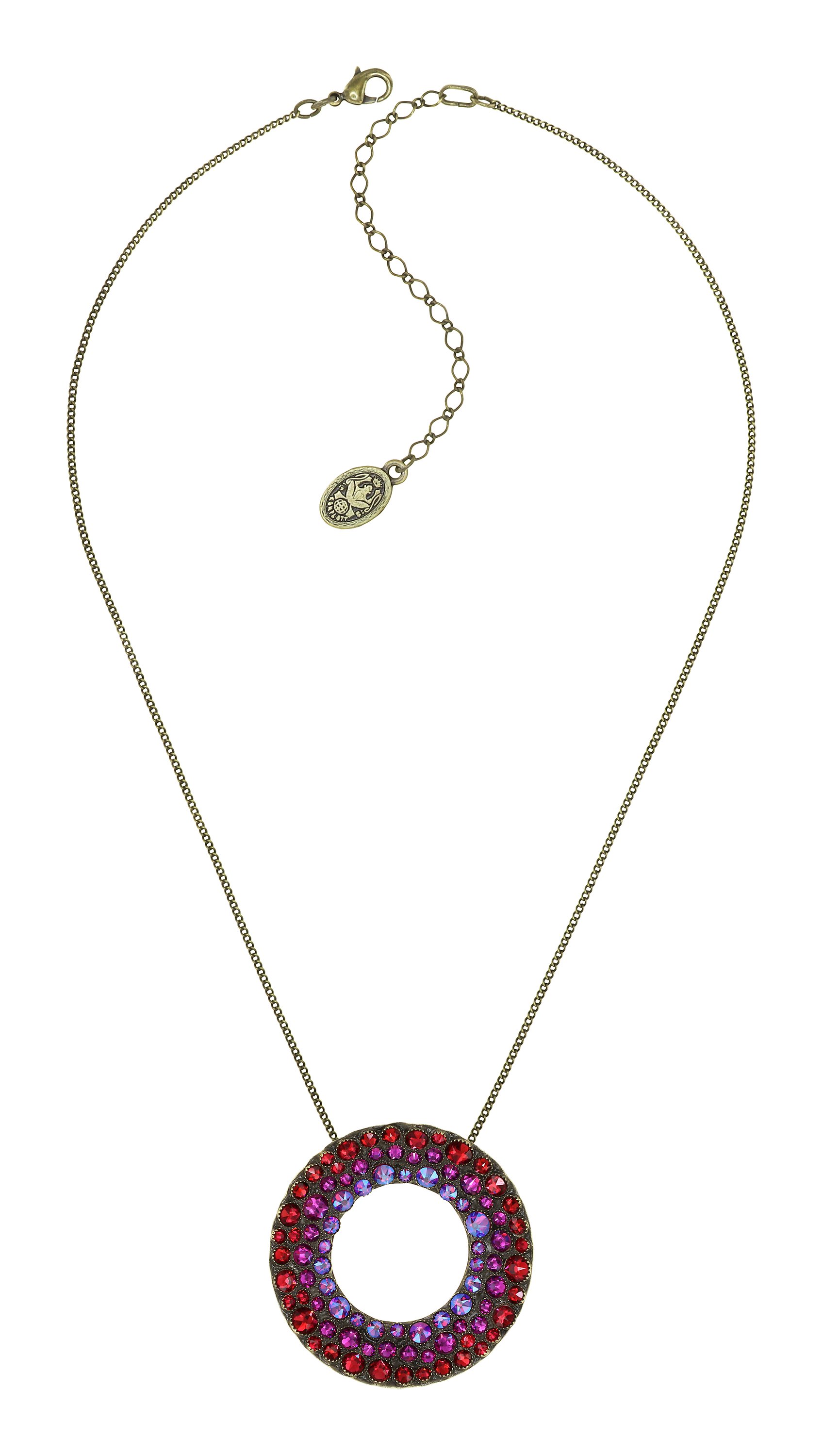 image for Necklace Pendant Inside Out Red scarlet size XL