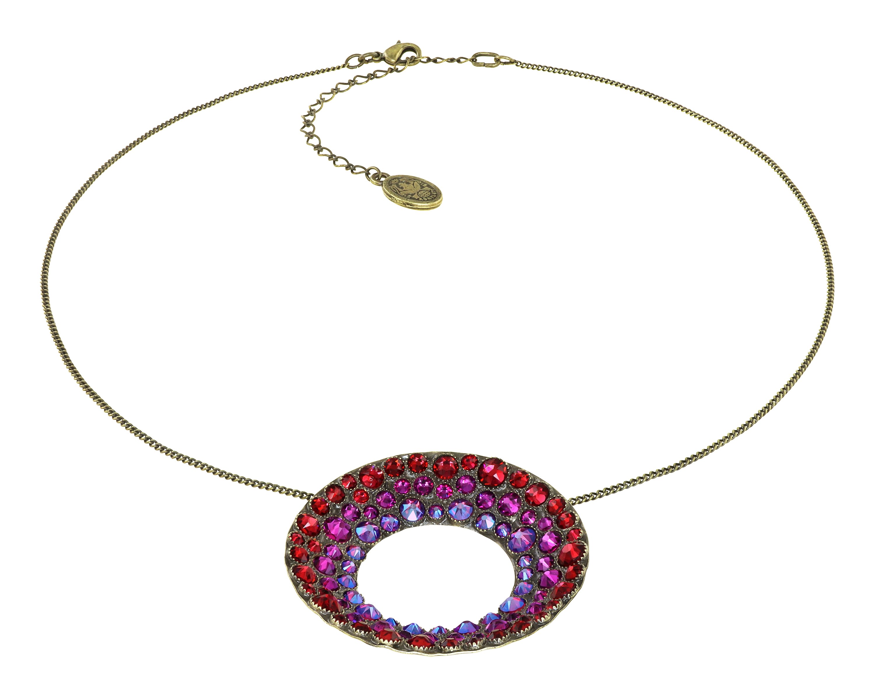 image for Necklace Pendant Inside Out Red scarlet size XL