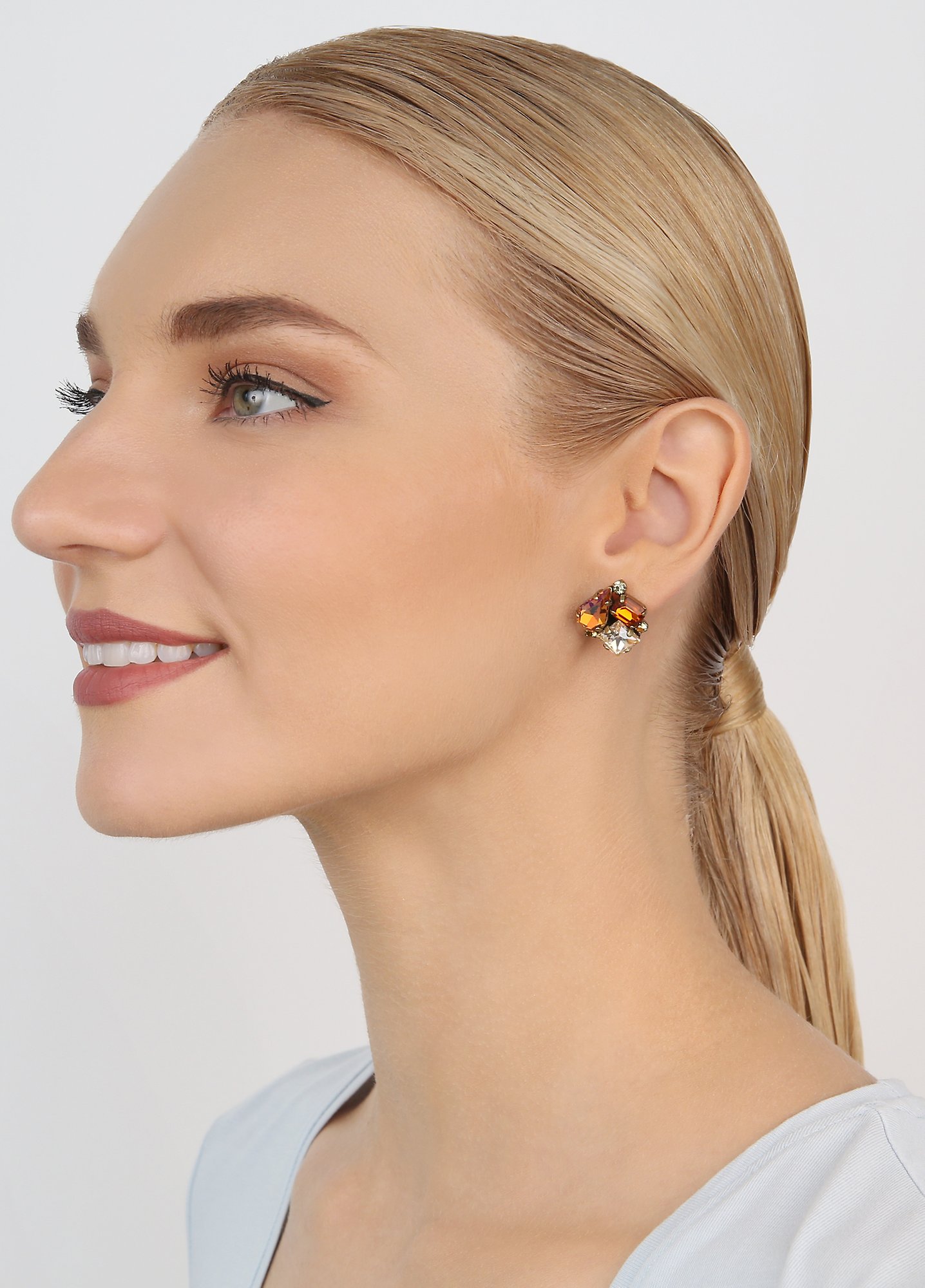 image pour Clou d'oreille Love Letters Jaune  