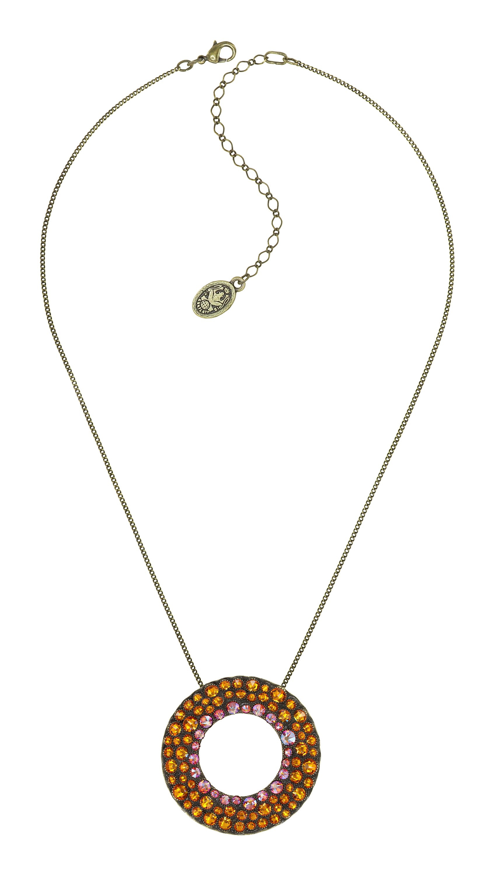 image for Necklace Pendant Inside Out Orange  size XL