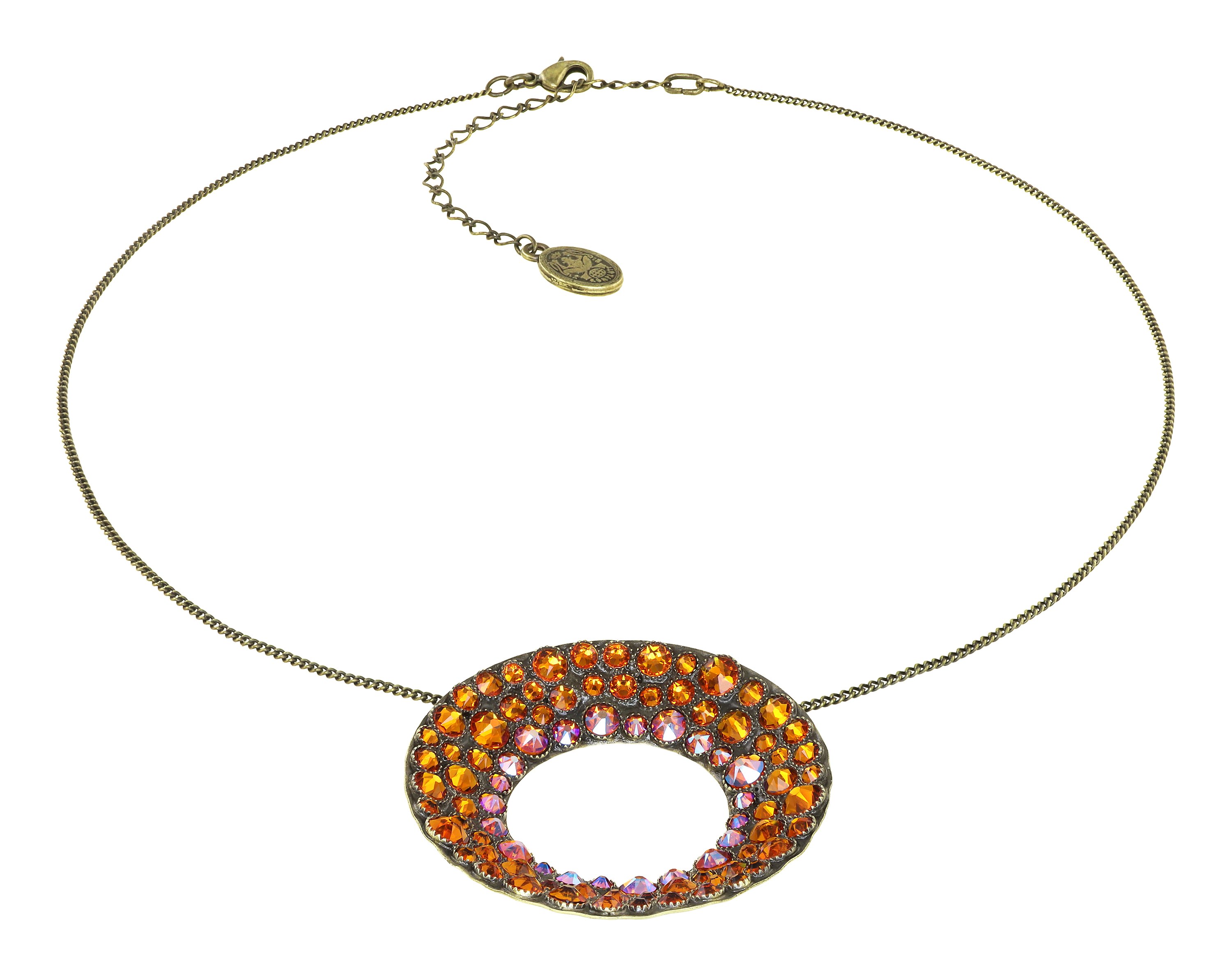 image for Necklace Pendant Inside Out Orange  size XL