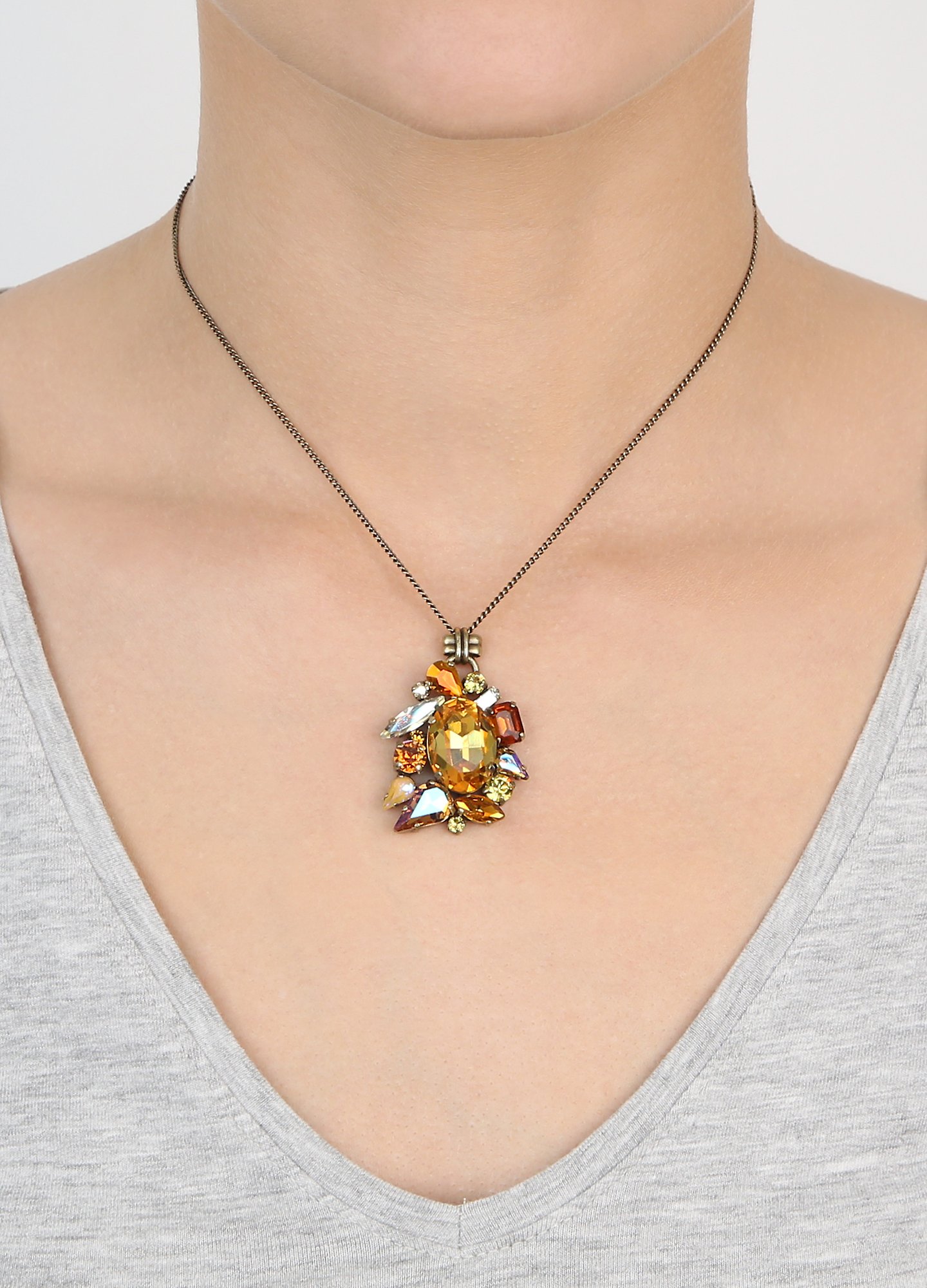 image for Necklace Pendant Love Letters Yellow  