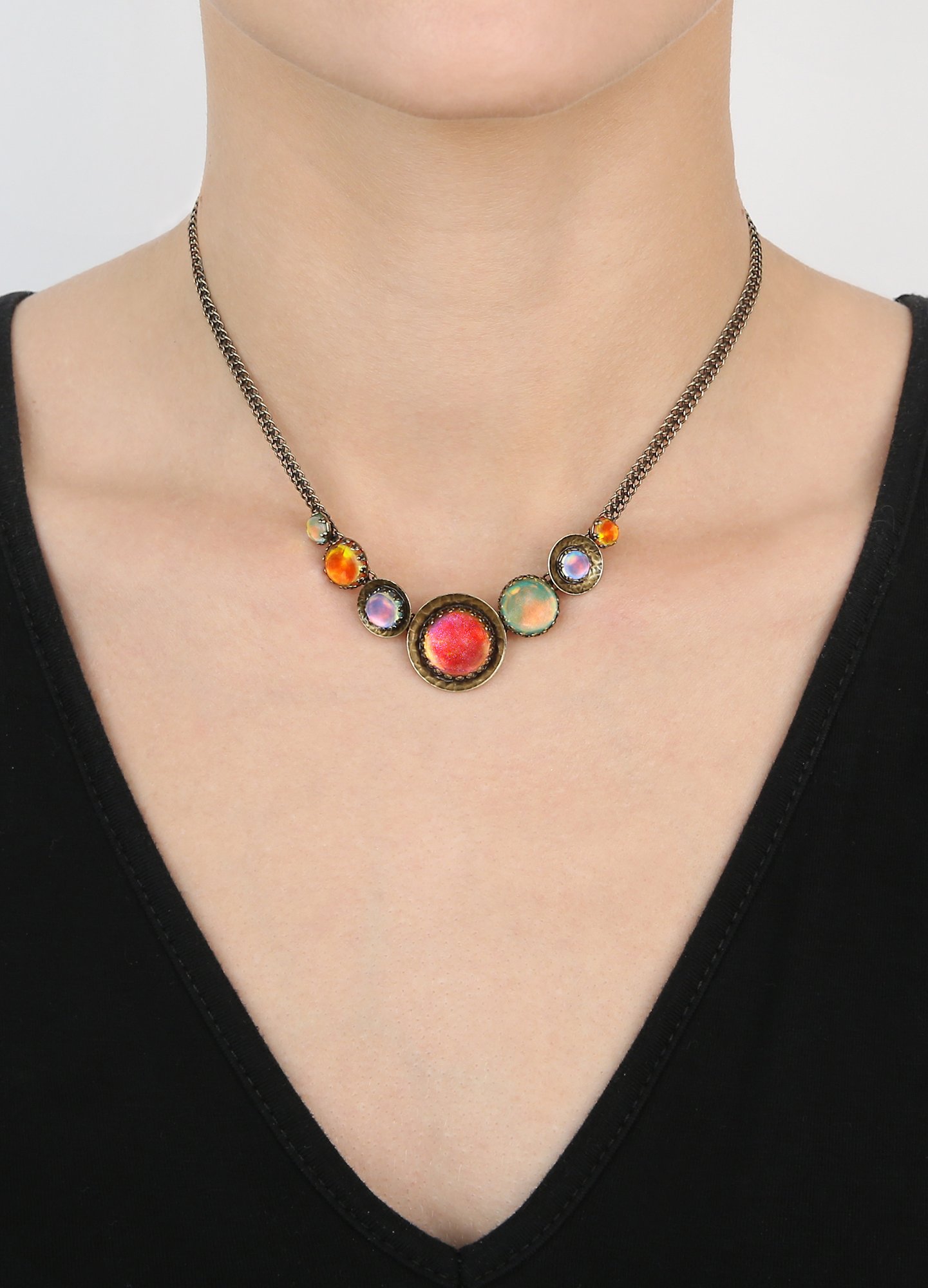 image for Necklace Honey Drops in Space Multi  