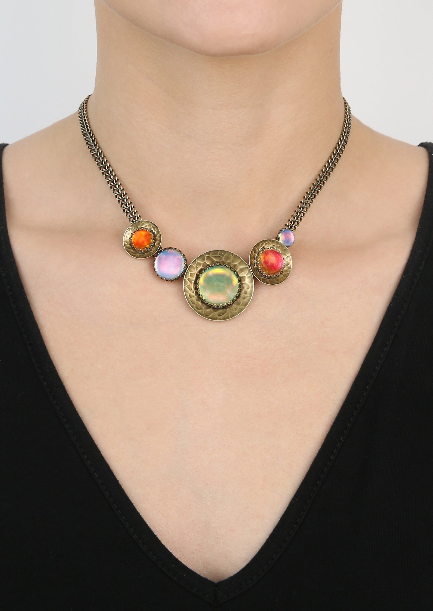 image for Necklace Honey Drops in Space Multi  