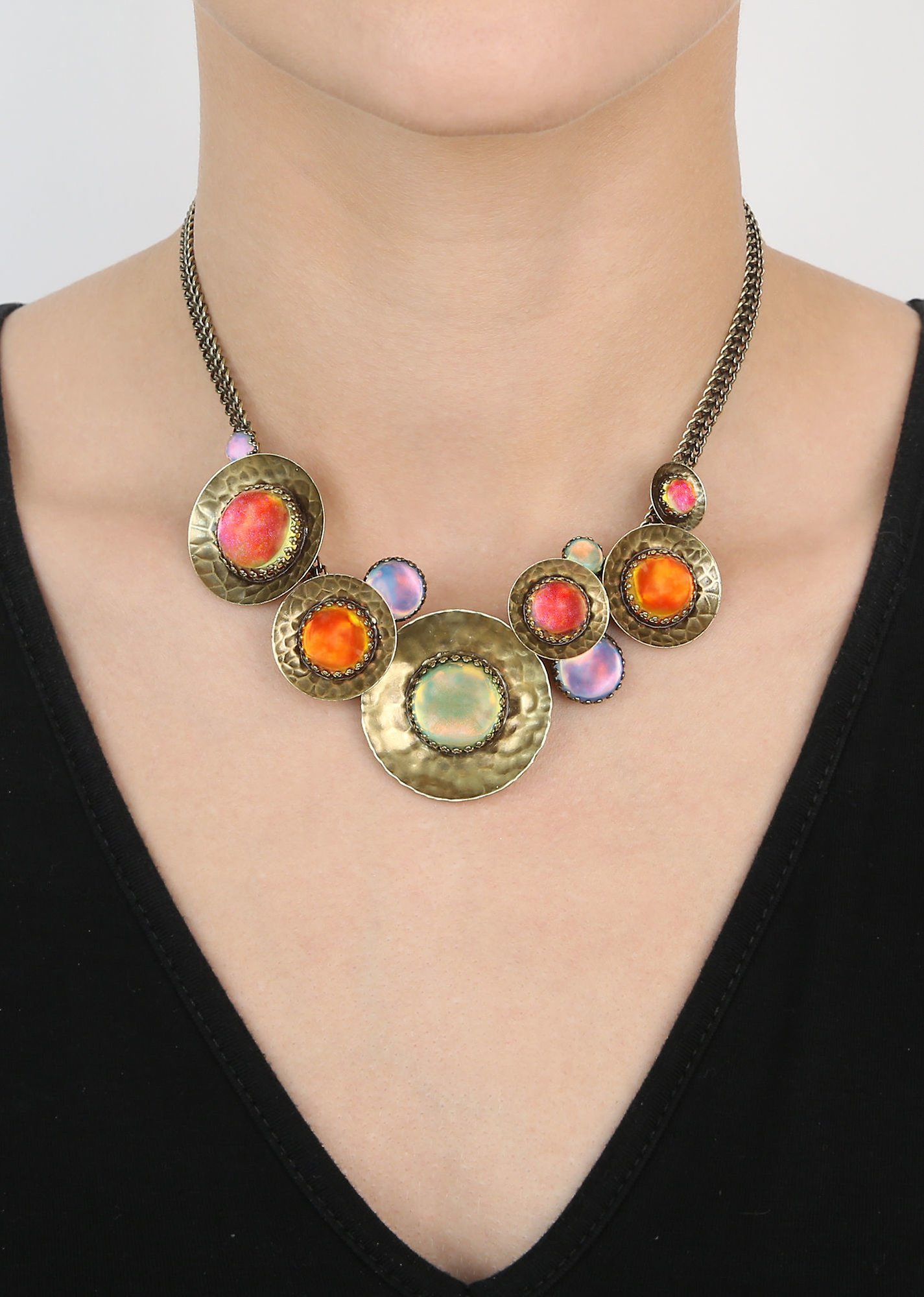 image for Necklace Honey Drops in Space Multi  