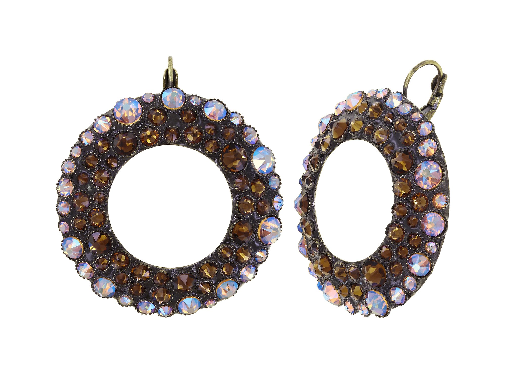 image for Earring Eurowire Inside Out Brown  size L