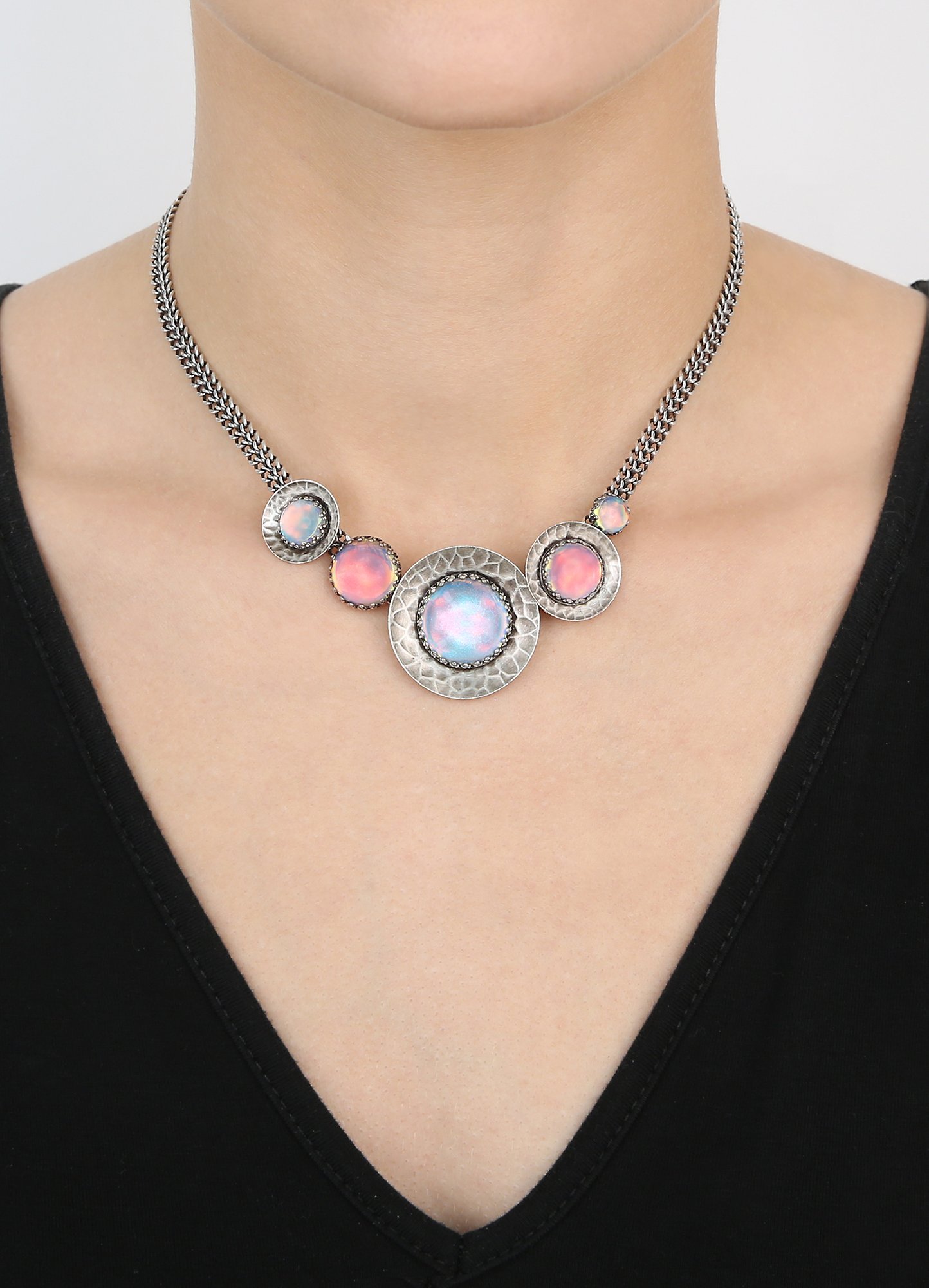 image for Necklace Honey Drops in Space Pastel Multi  
