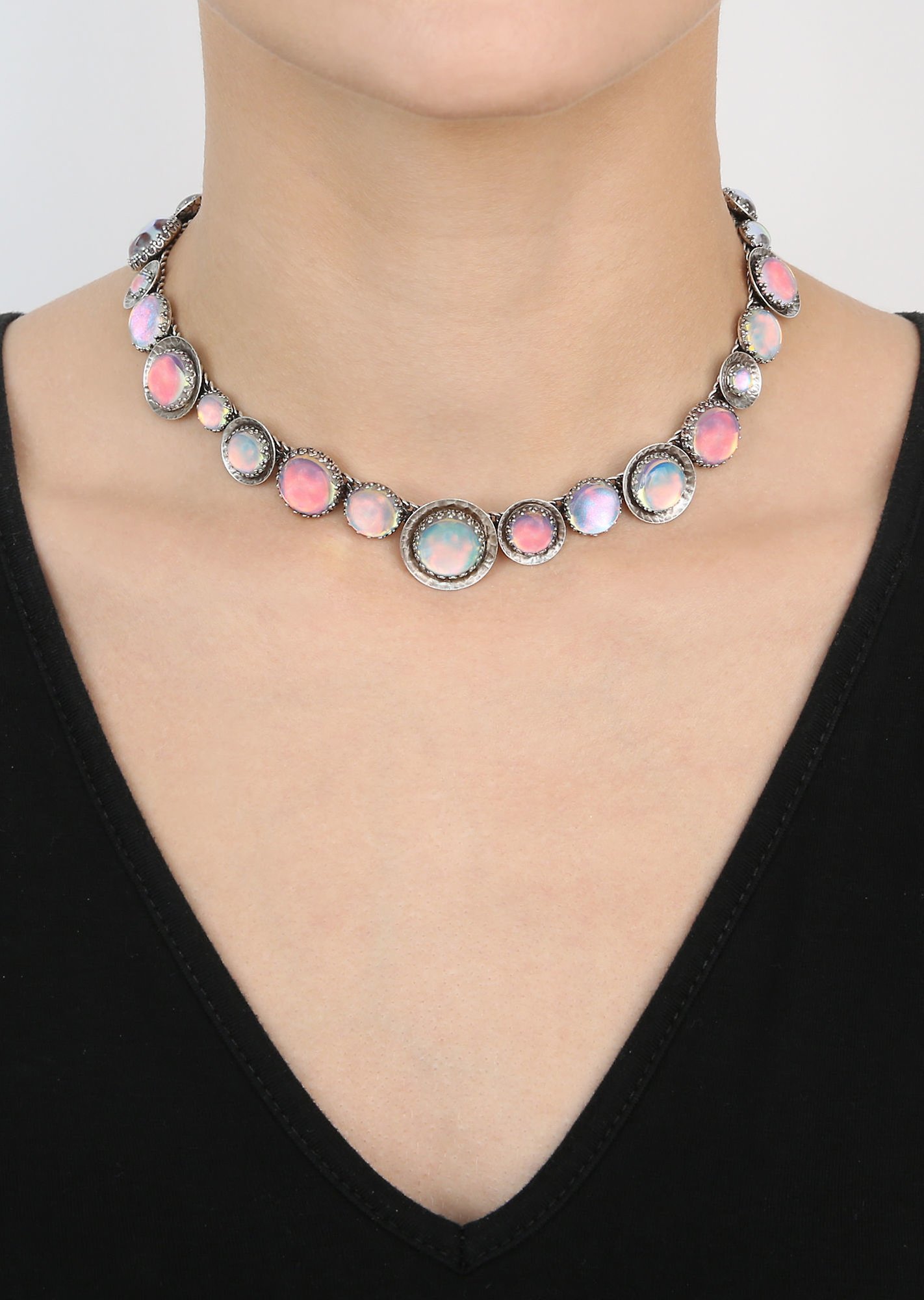 image pour Collier Honey Drops in Space Multi Pastel  