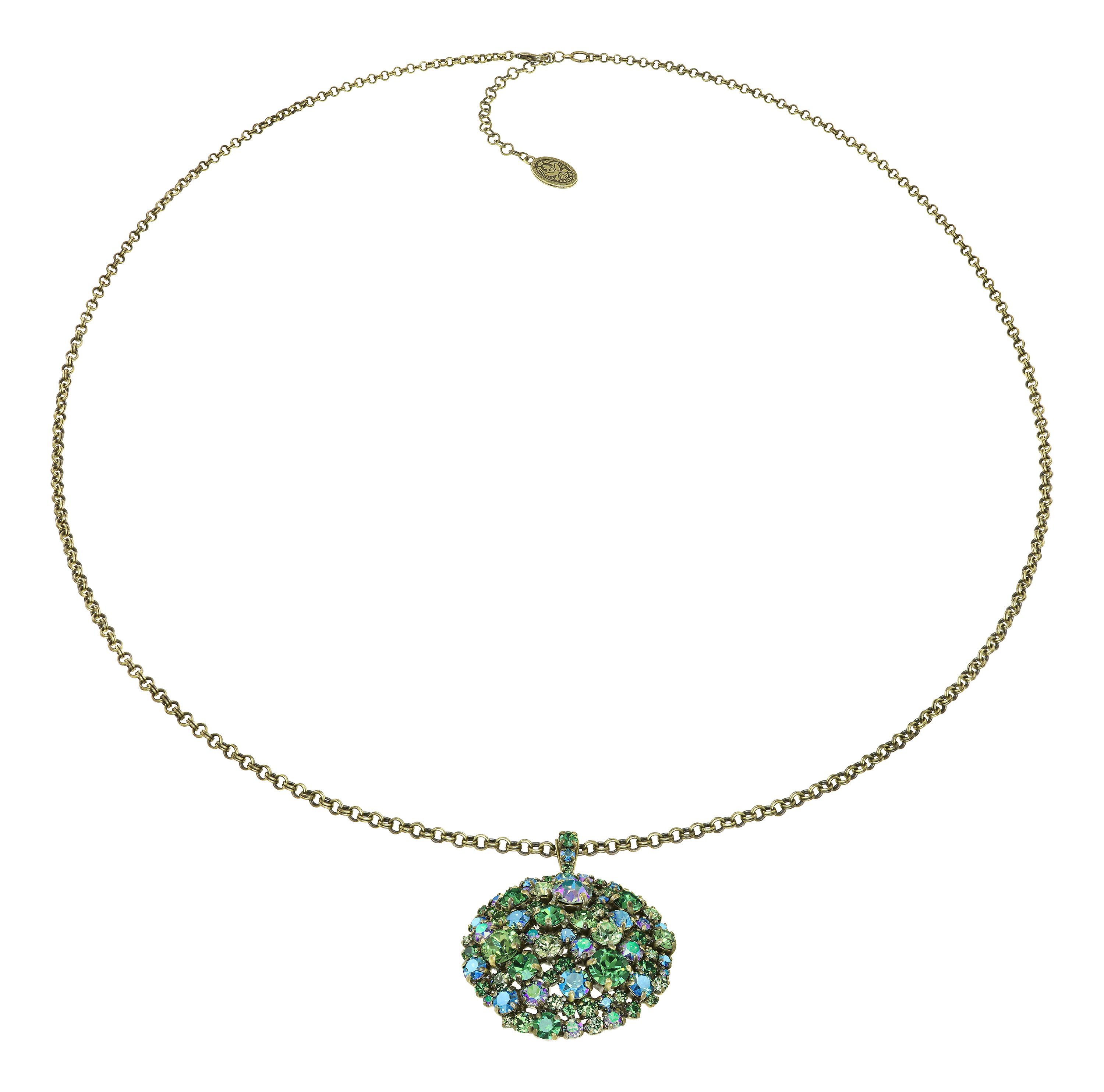 image for Necklace Pendant (Long) Ballroom Green  