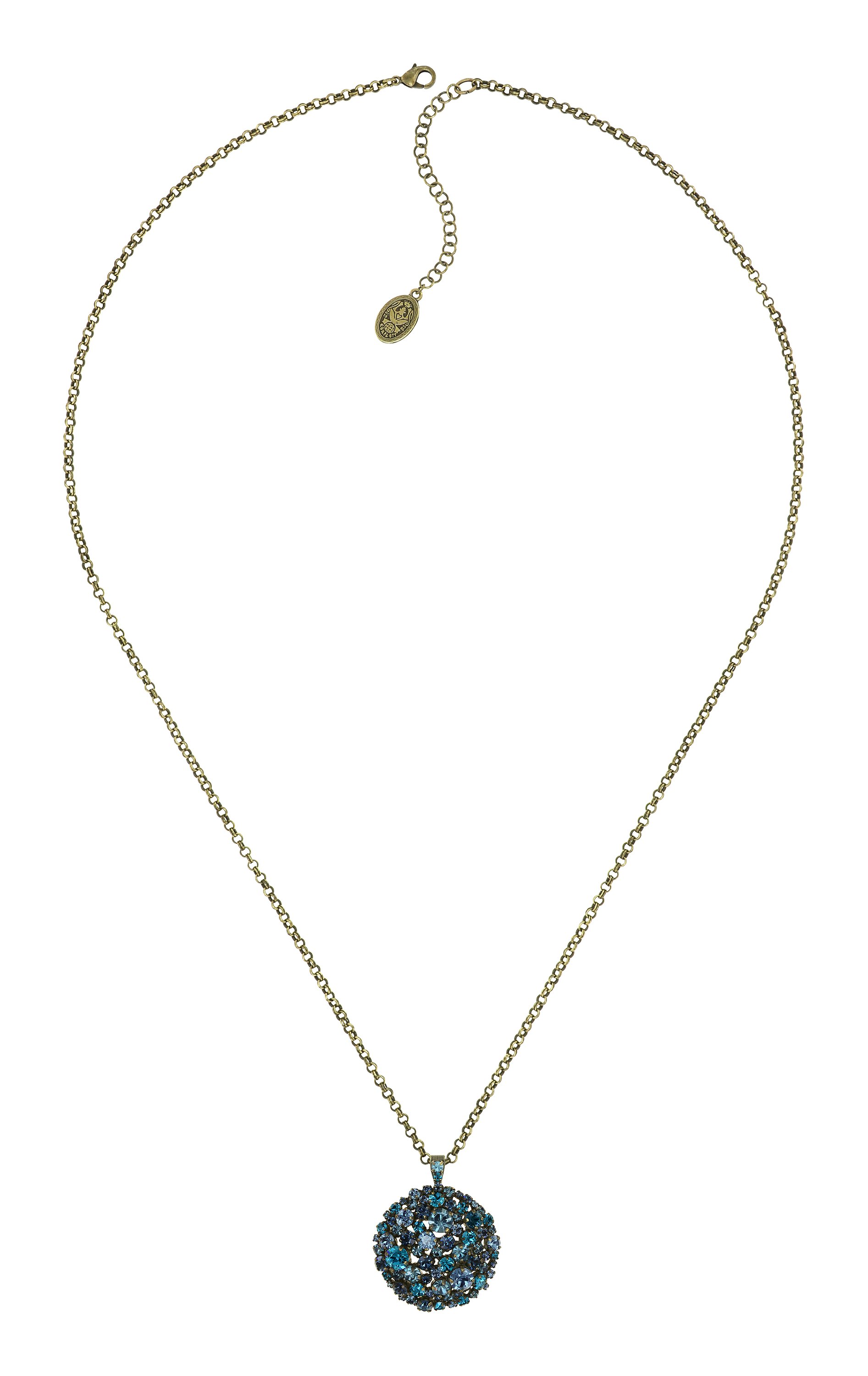 image pour Collier pendant (long) Ballroom Bleu / Vert  