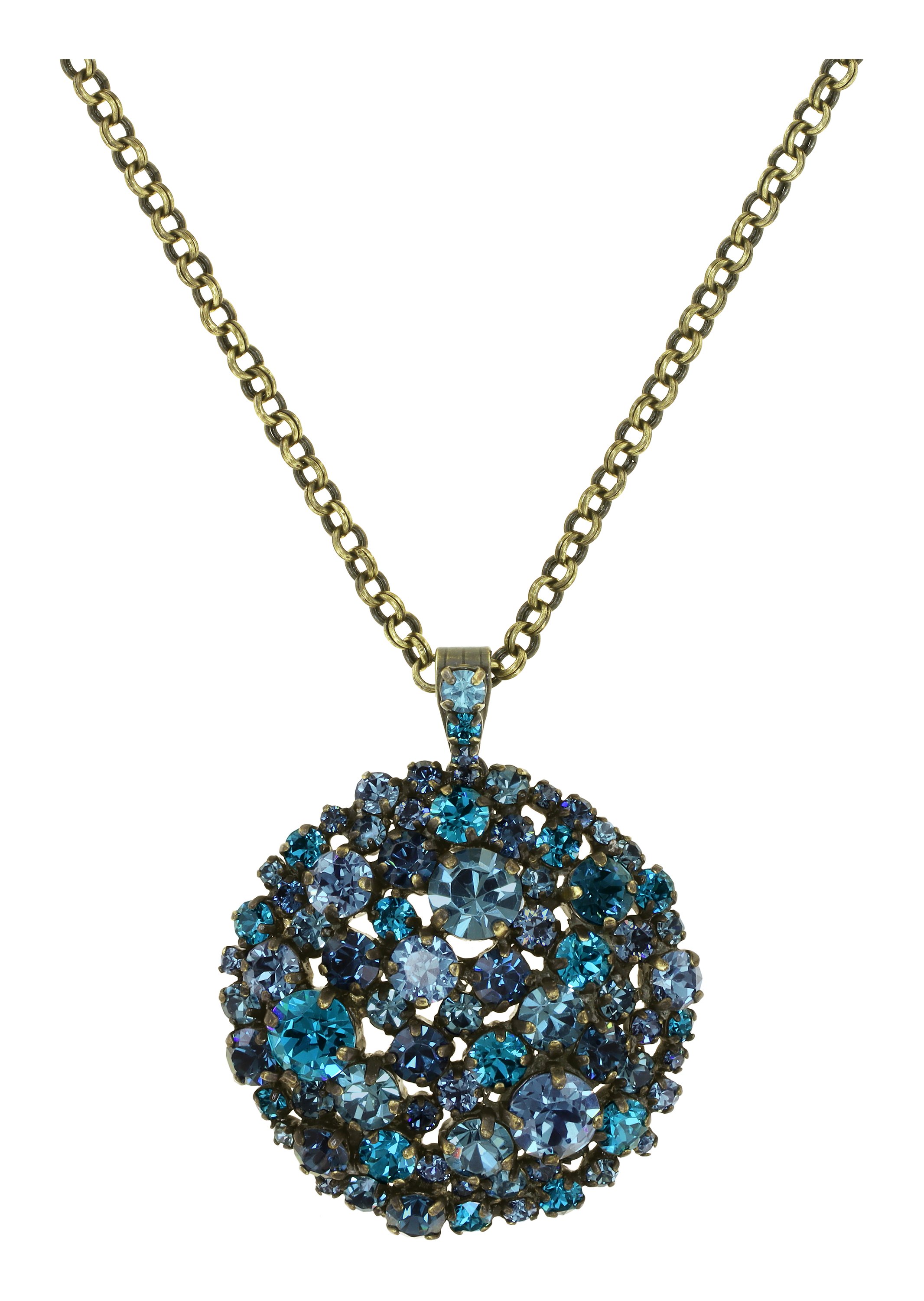 image pour Collier pendant (long) Ballroom Bleu / Vert  