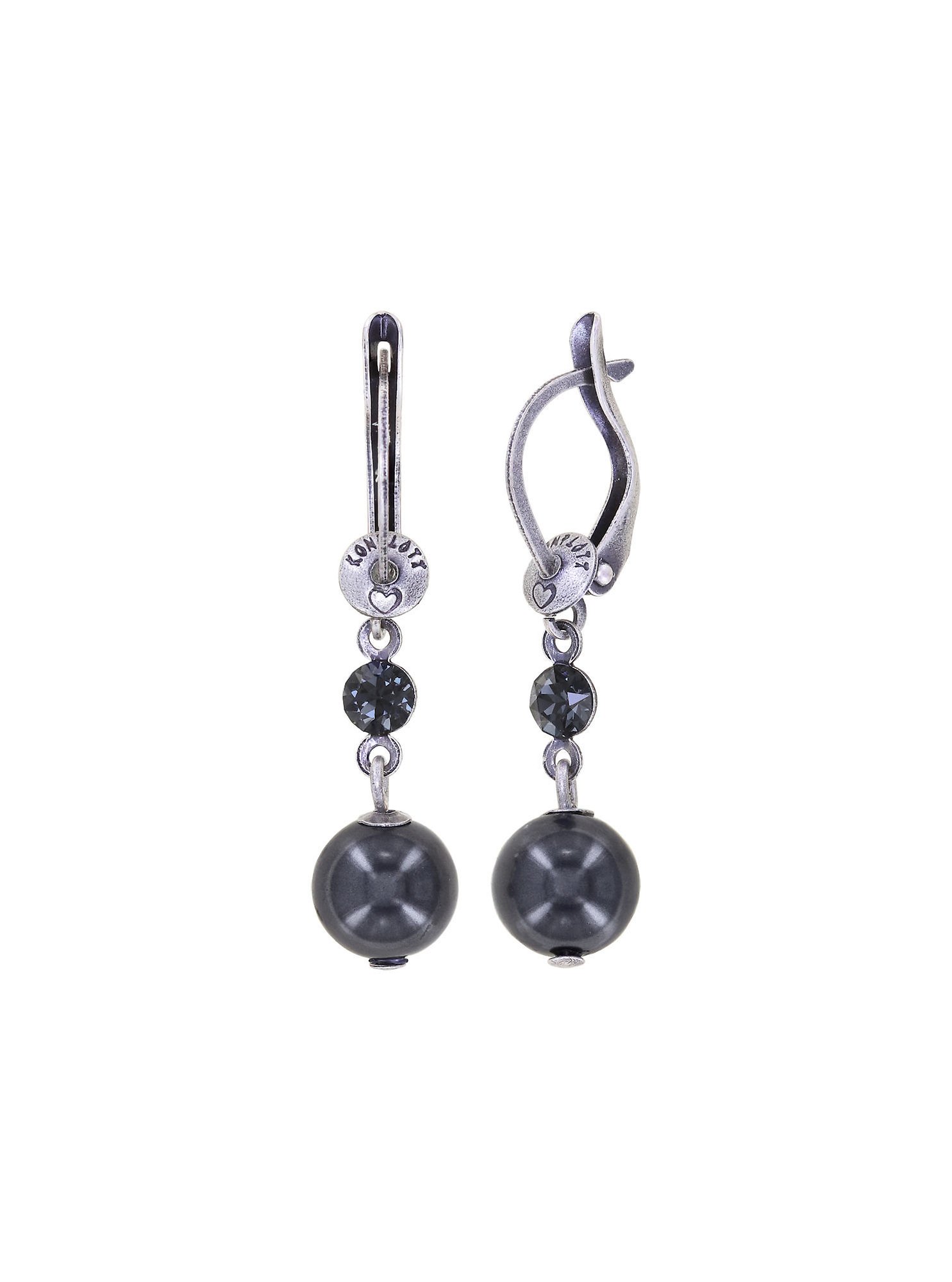 image pour Boucles d'oreilles pendantes Daily Desire Noir  