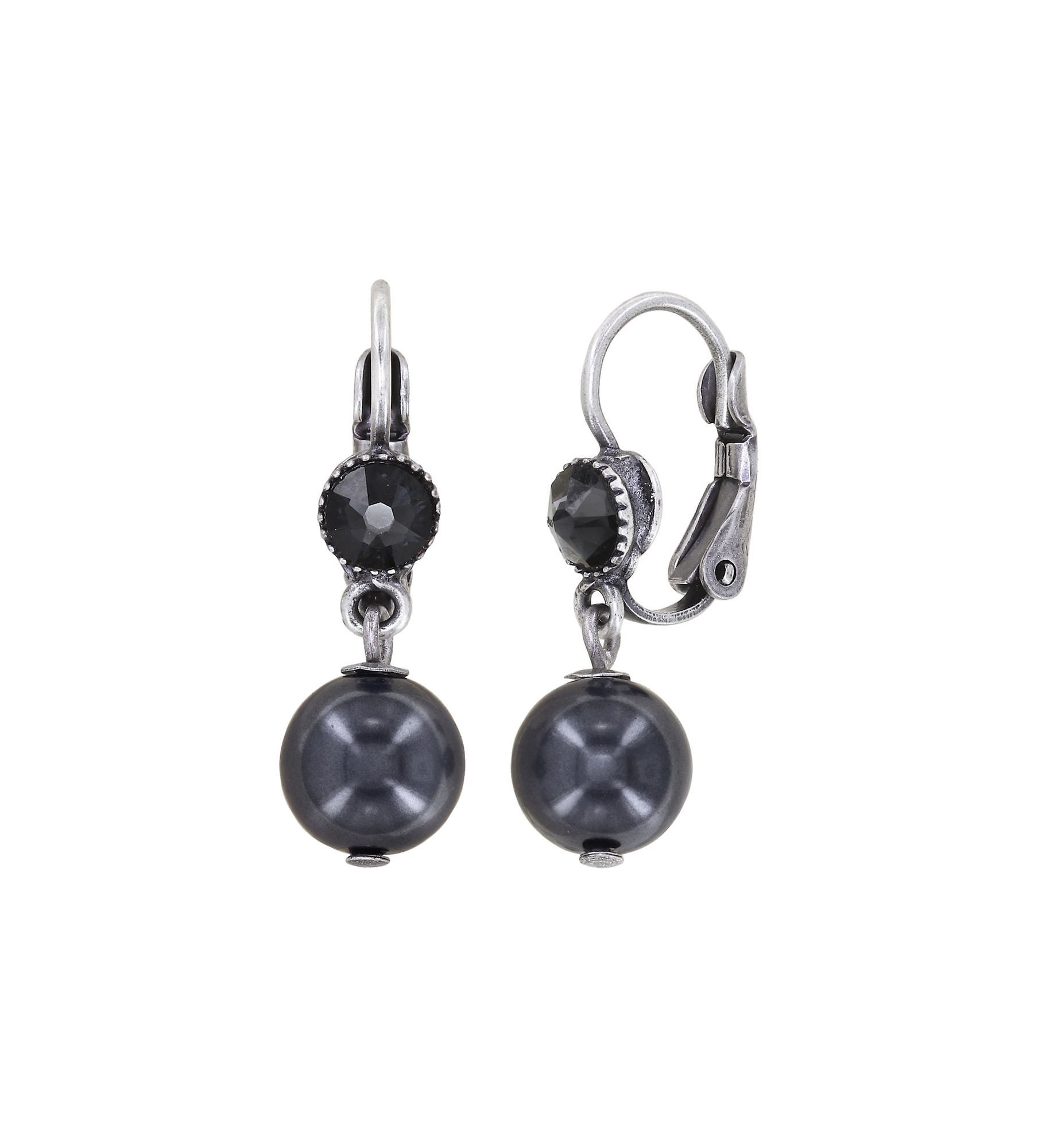 image pour Boucles d'oreilles Eurowire pendantes Daily Desire Noir  