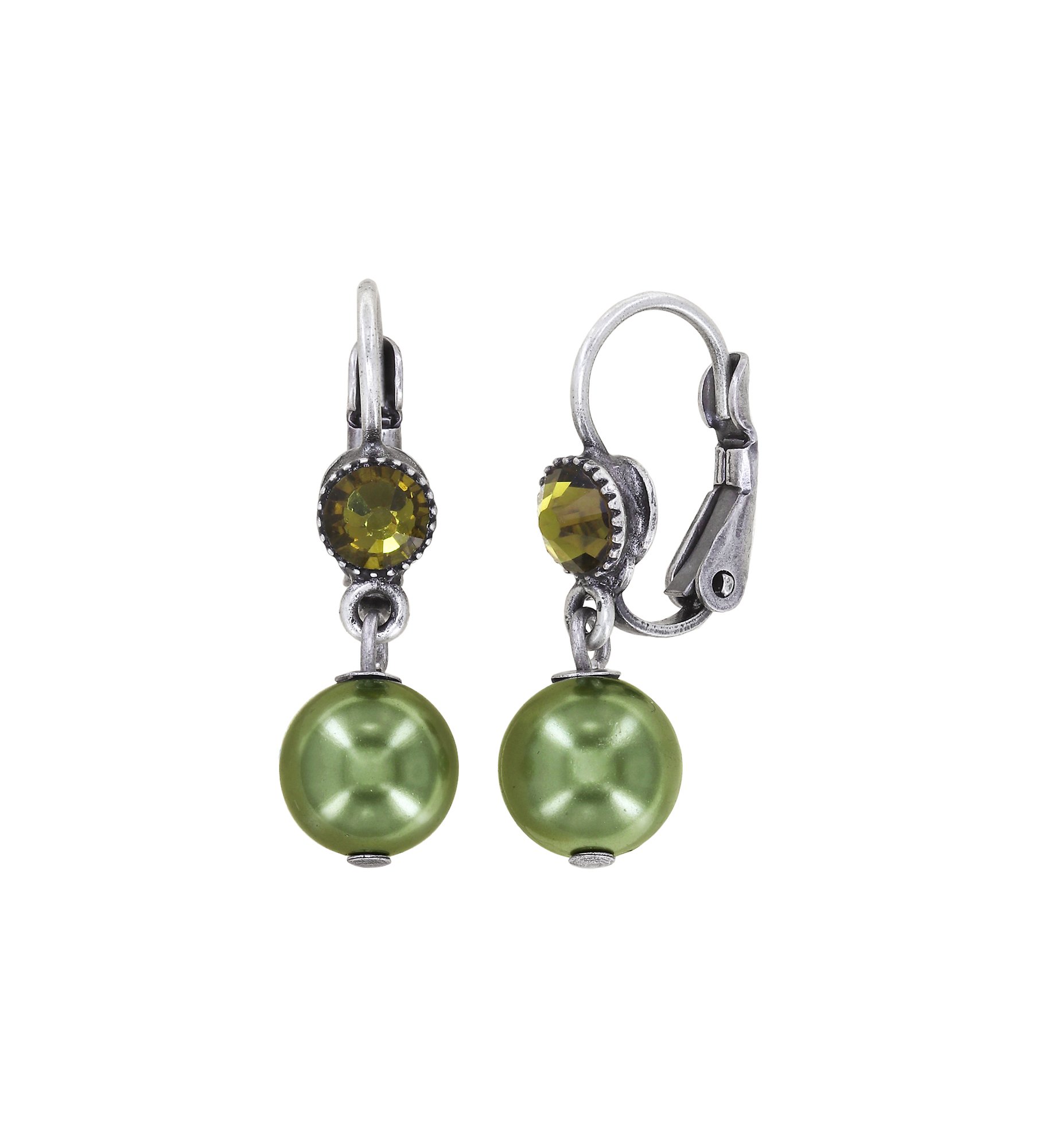 image for Earring Eurowire Dangling Daily Desire Green  