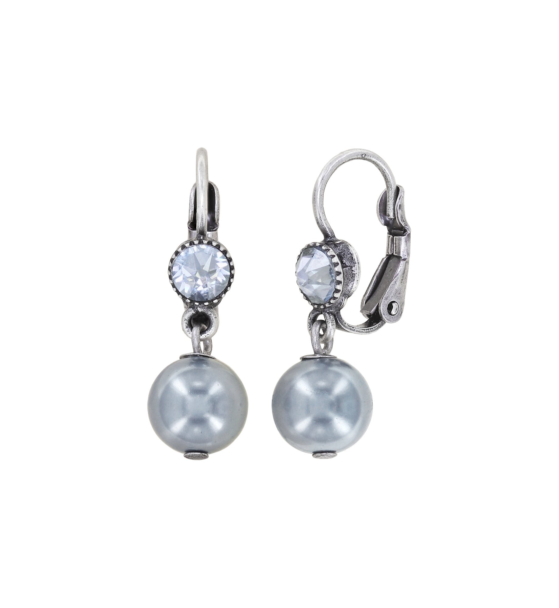 image pour Boucles d'oreilles Eurowire pendantes Daily Desire Gris  