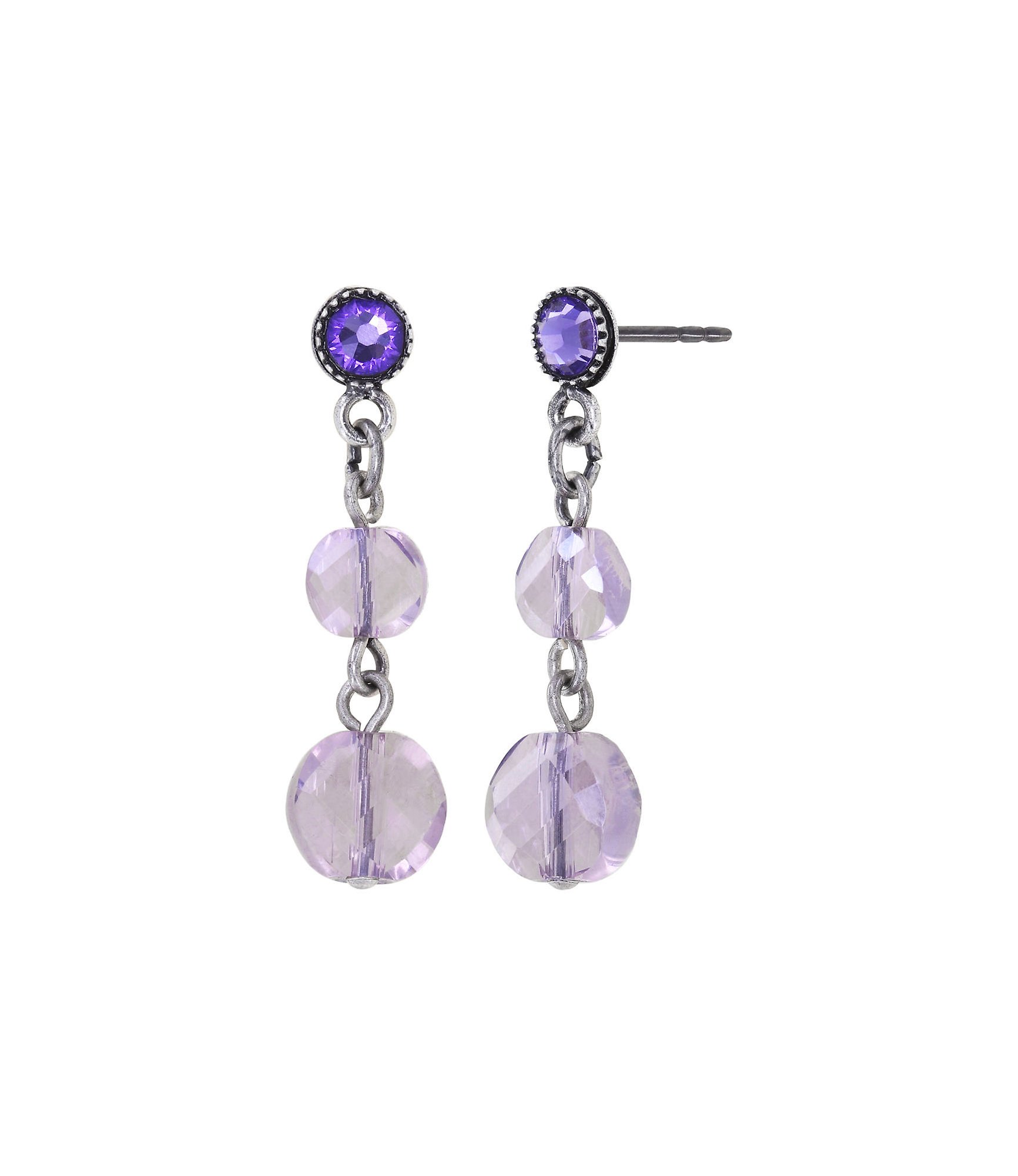 Kép Earring stud dangling Daily Desire Lila  
