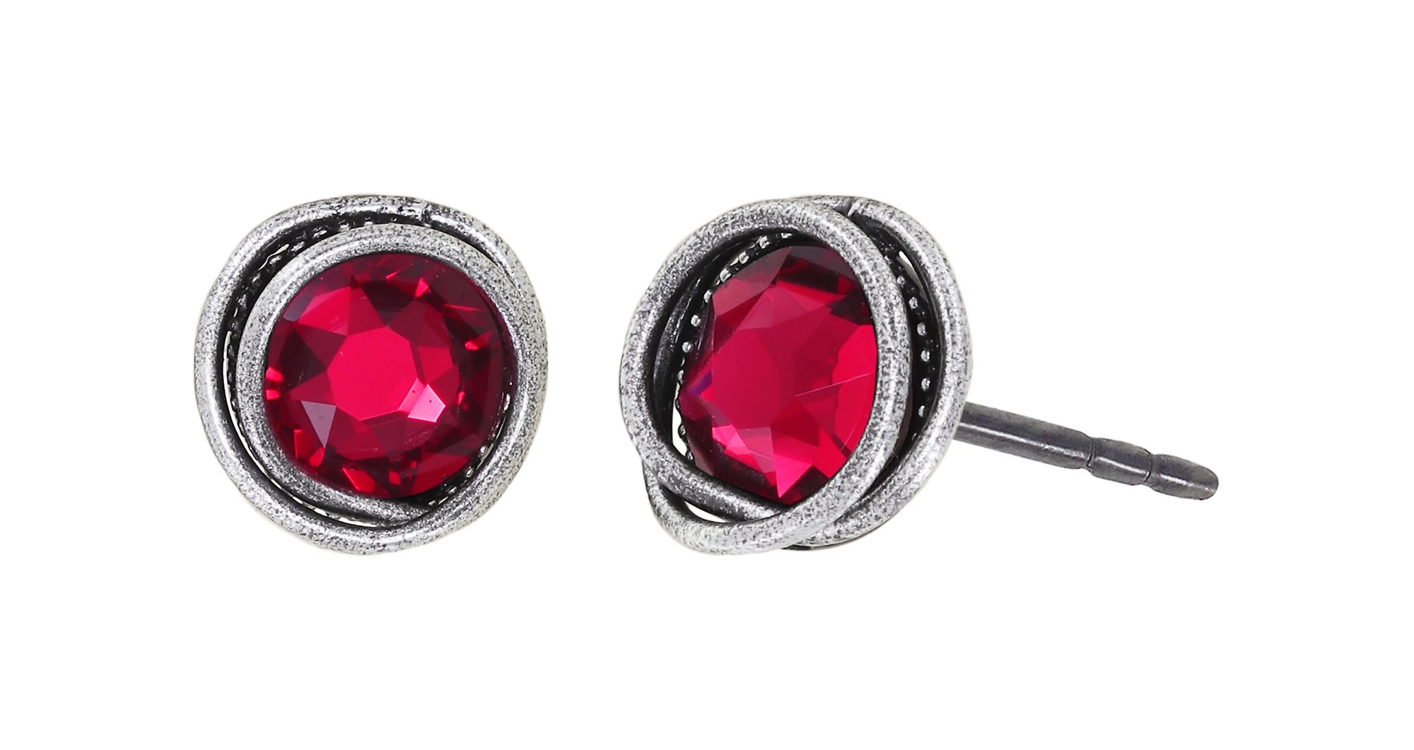 image pour Clou d'oreille Sparkle Twist Rouge scarlet SS 34