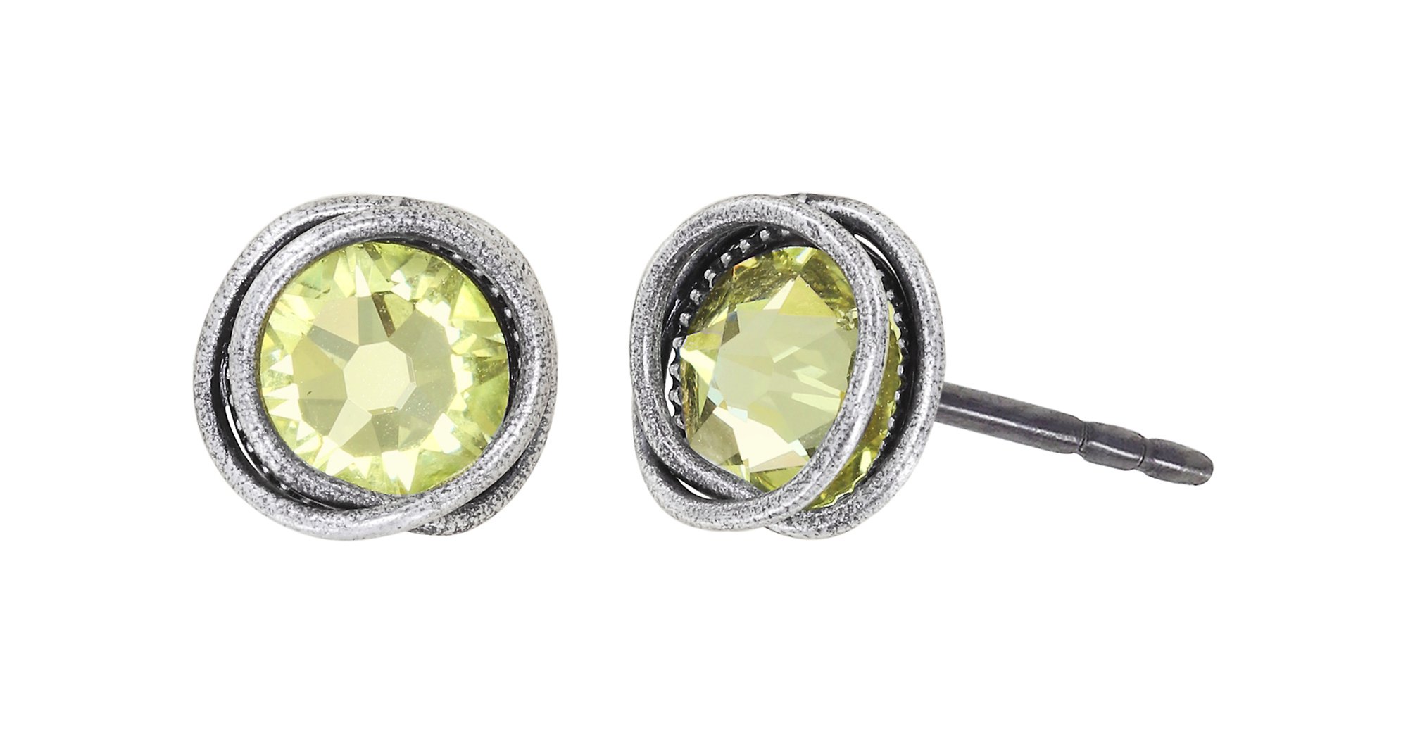 image for Earring Stud Sparkle Twist Yellow jonquil SS 34