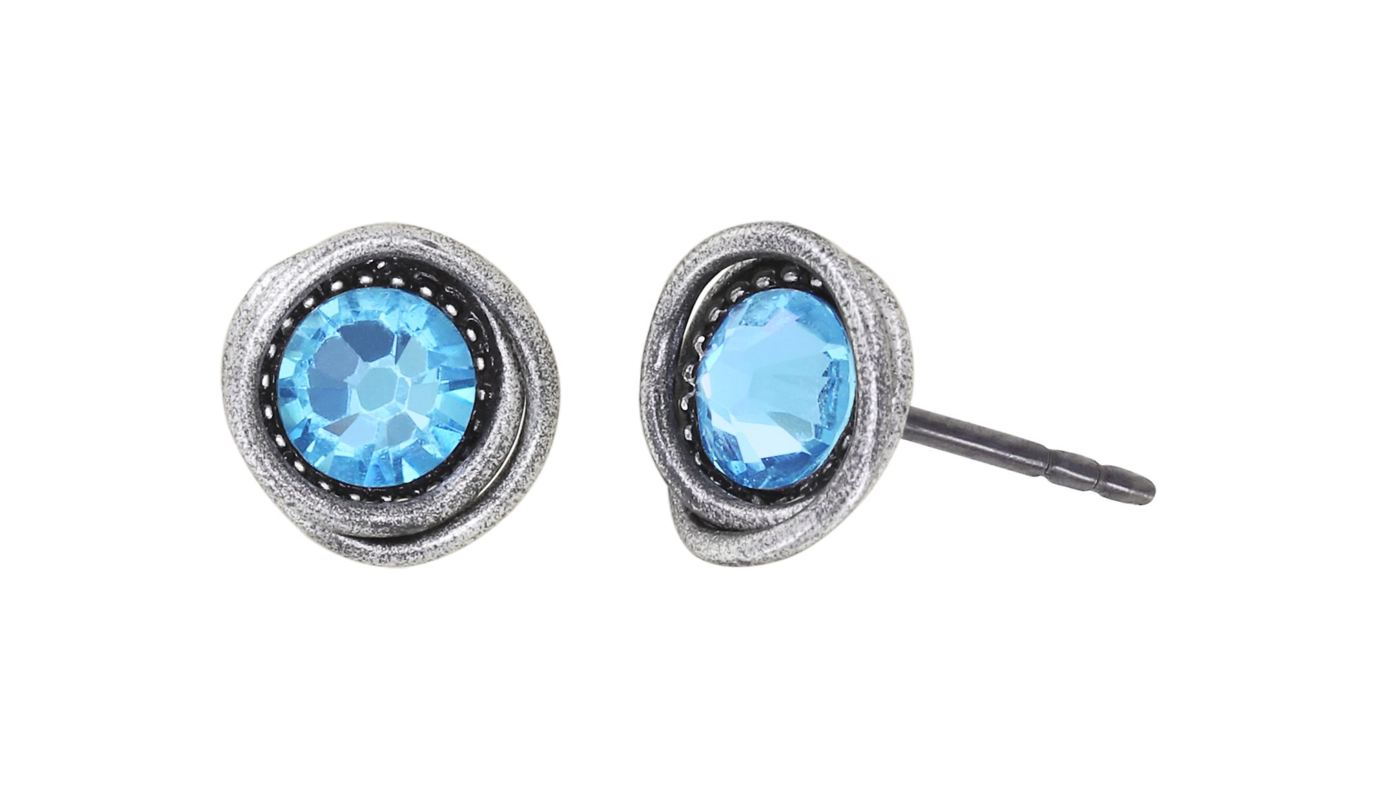 Bild für Ohrstecker Sparkle Twist Blau Aquamarin SS 20