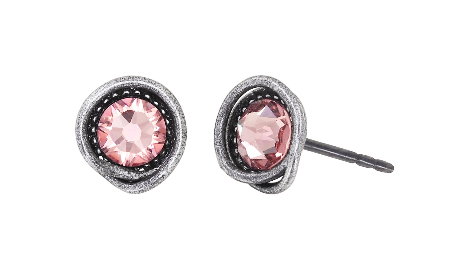 image pour Clou d'oreille Sparkle Twist Beige / Rose vintage rose 