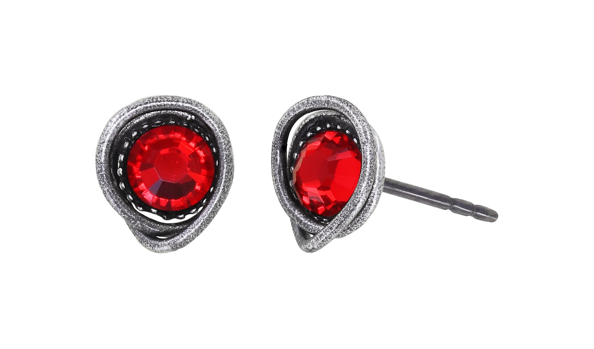 image pour Clou d'oreille Sparkle Twist Rouge light siam 