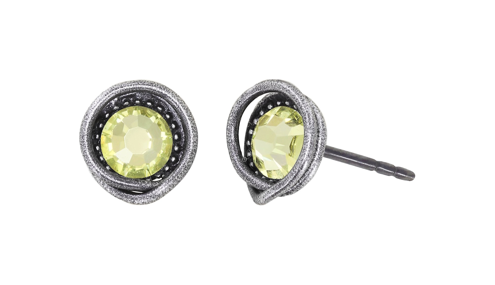 image for Earring stud Sparkle Twist Yellow jonquil SS 20