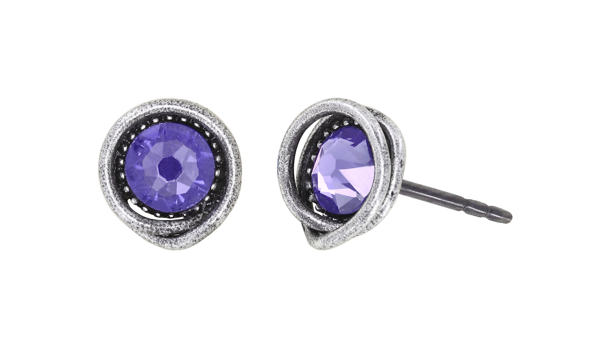 image pour Clou d'oreille Sparkle Twist Lila tanzanite SS 20