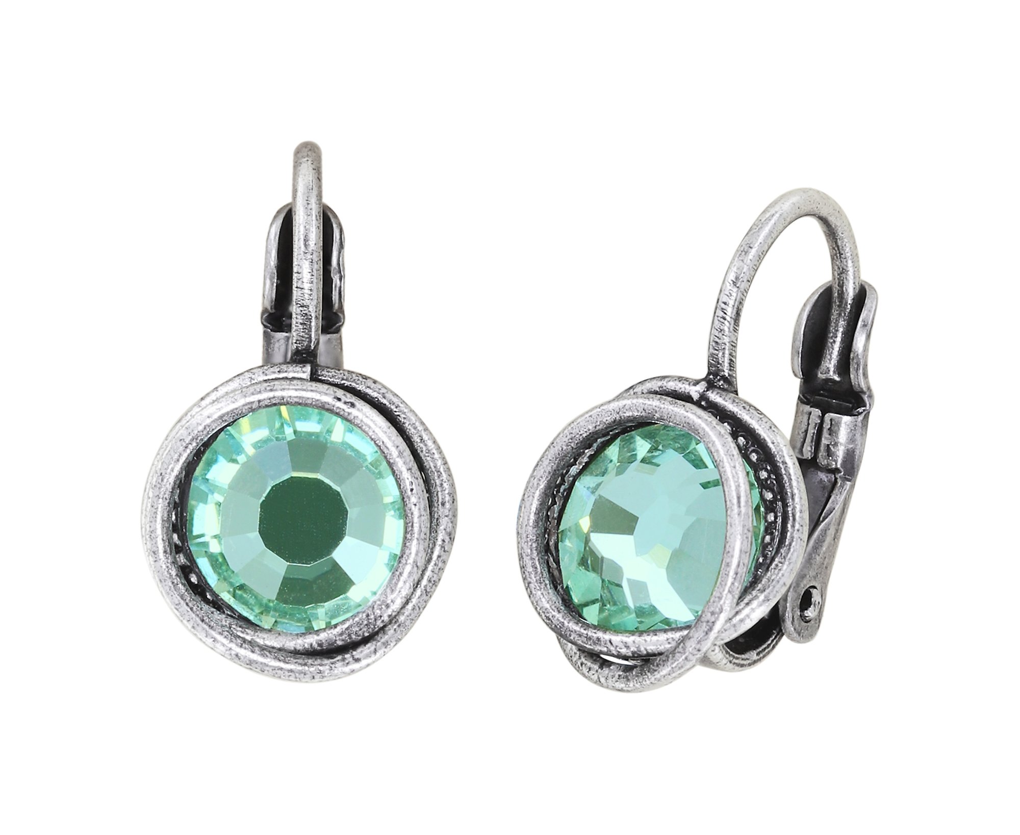 image pour Boucles d'oreilles Eurowire Sparkle Twist Vert chrysolite SS 34