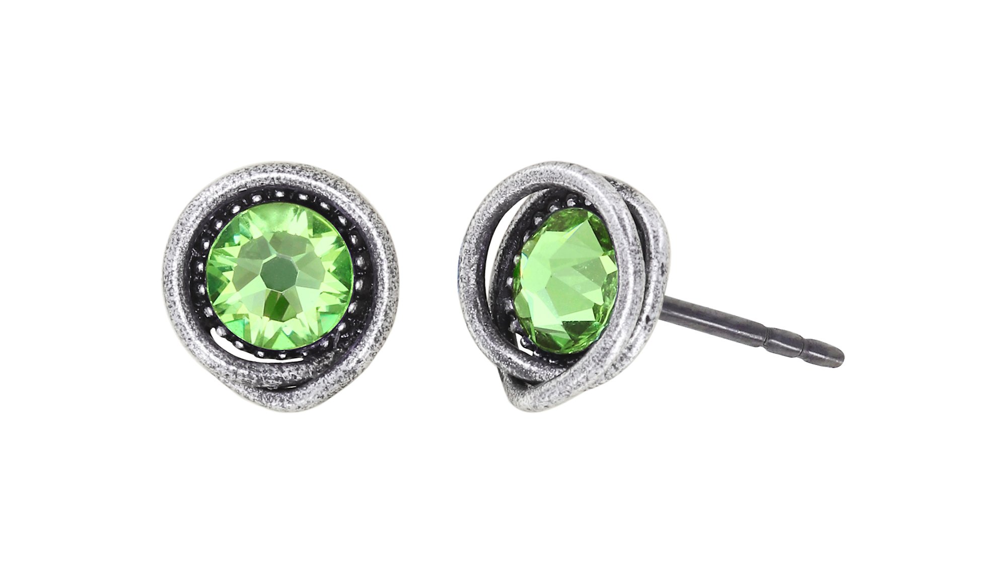 Bild für Ohrstecker Sparkle Twist Grün Peridot SS 20