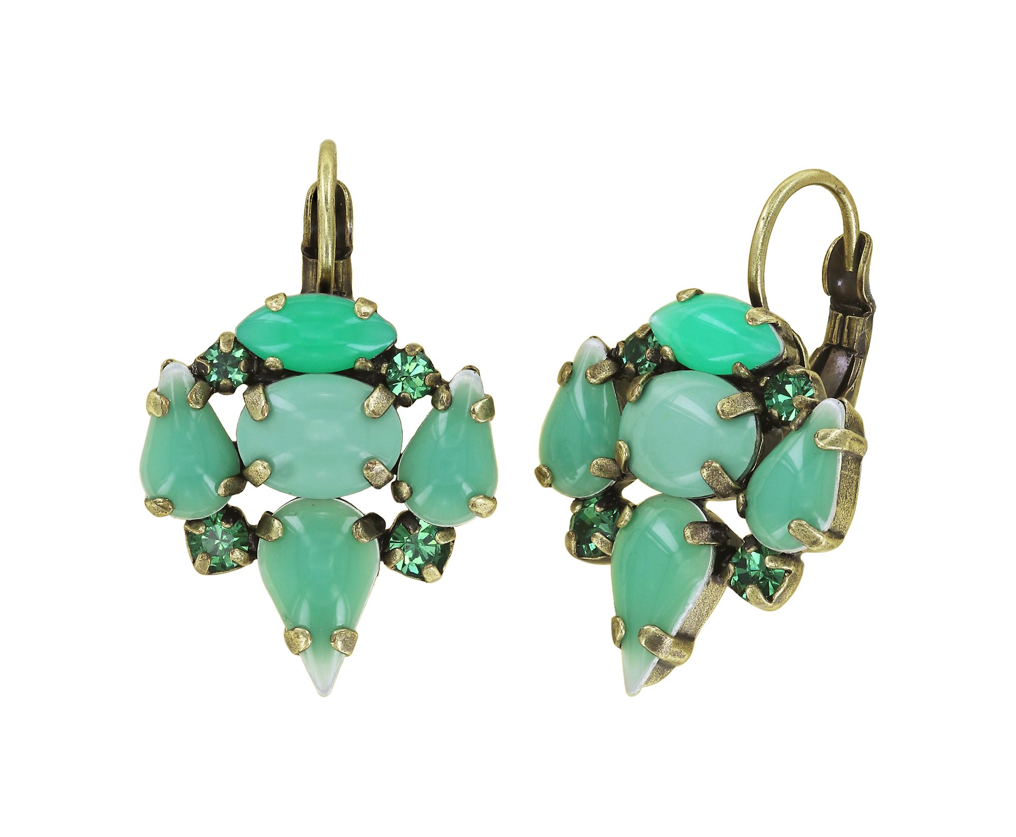 image pour Boucles d'oreilles Eurowire Vichy Vert  