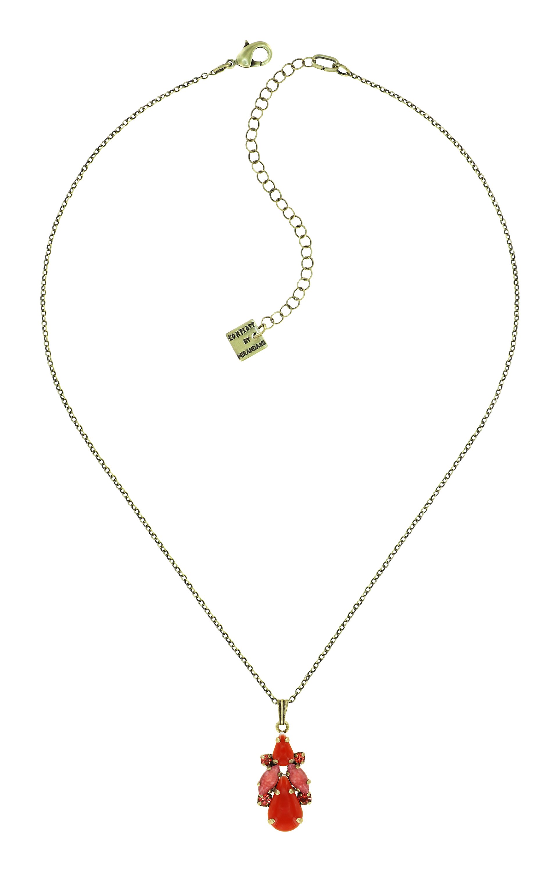 image for Necklace Pendant Vichy Coralline  