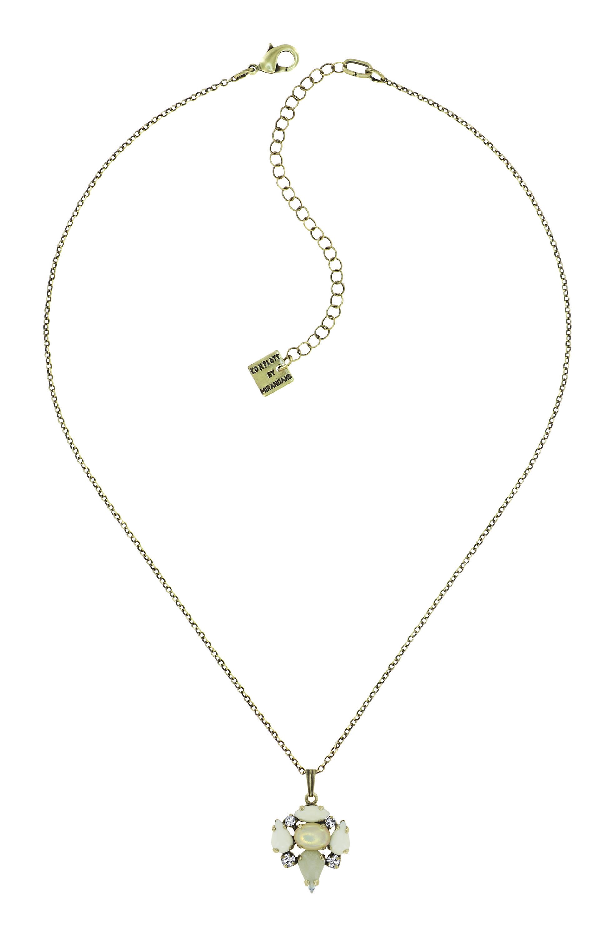 image pour Collier pendant Vichy Blanc  